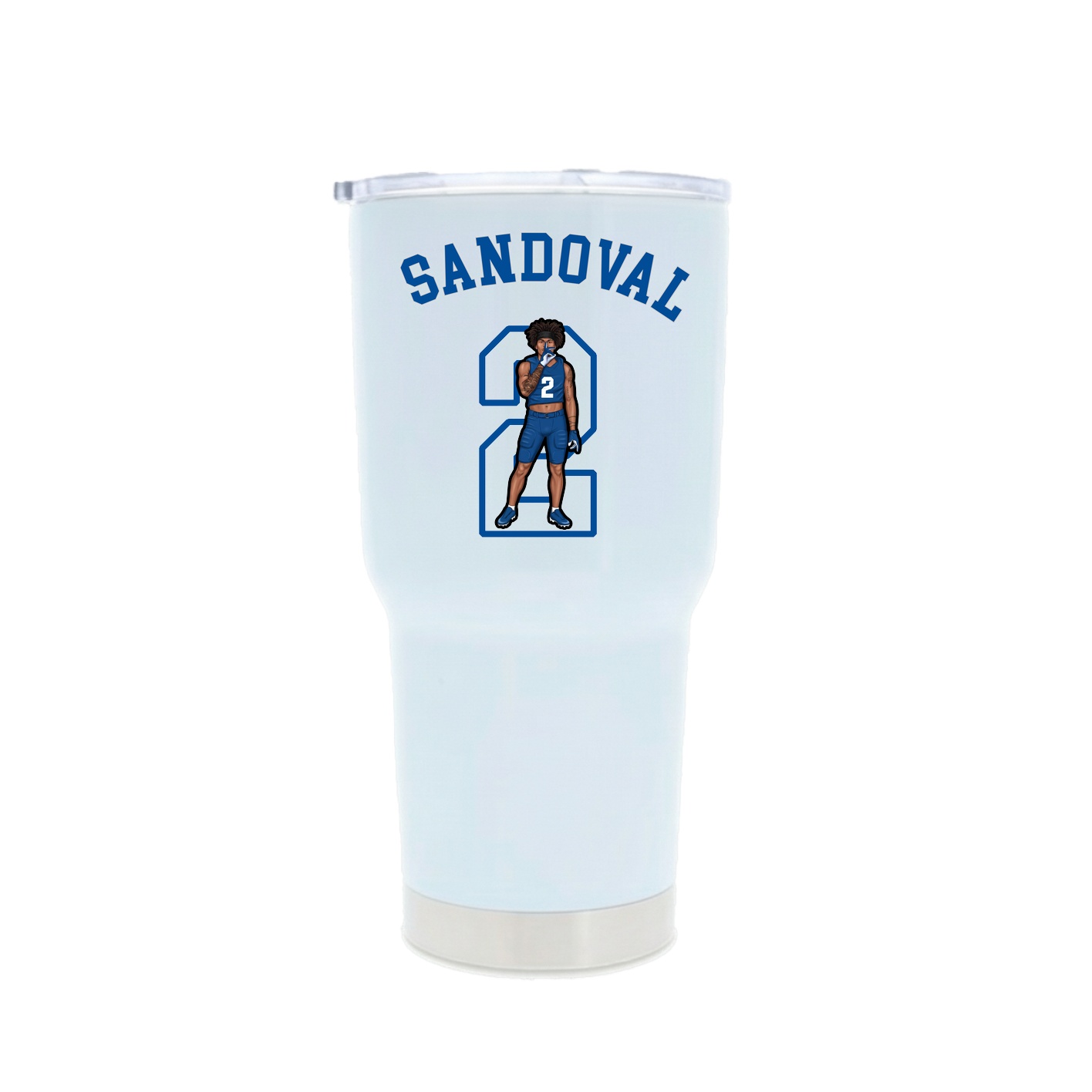 30oz Stainless Steel Tumbler — Shirsey Arch in White