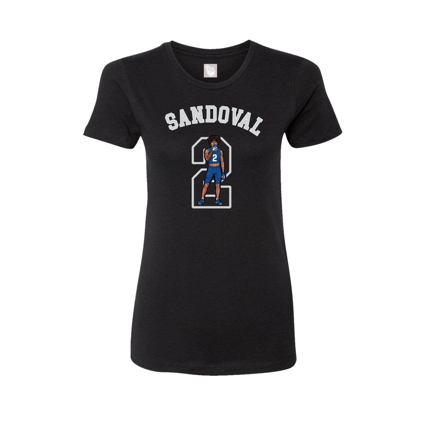 Fitted Women's Tee — Shirsey Arch in Black