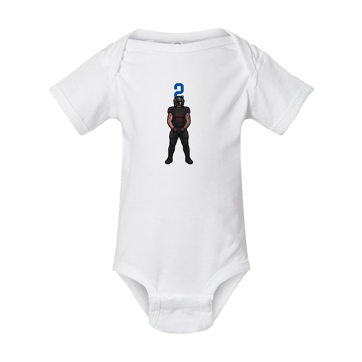 Baby Onesie — Number Top in White