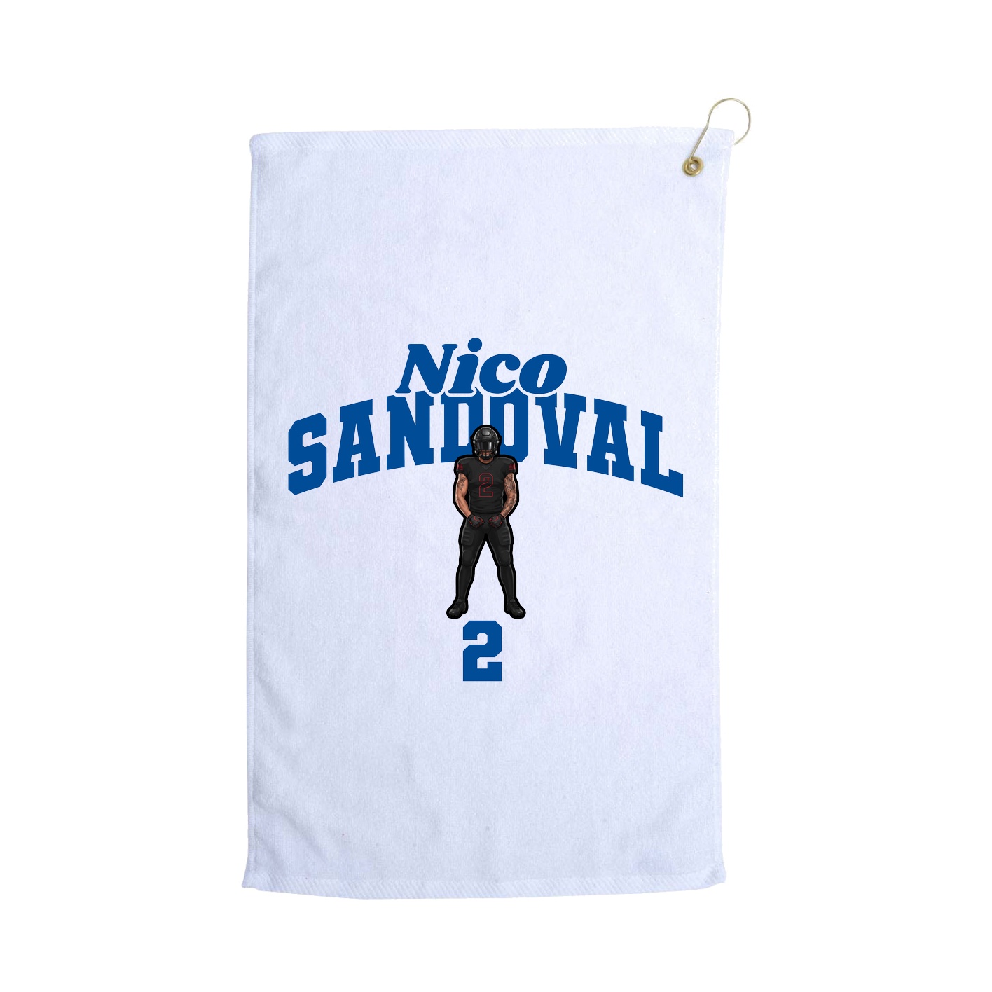 Golf Towel — Signature Arch in White