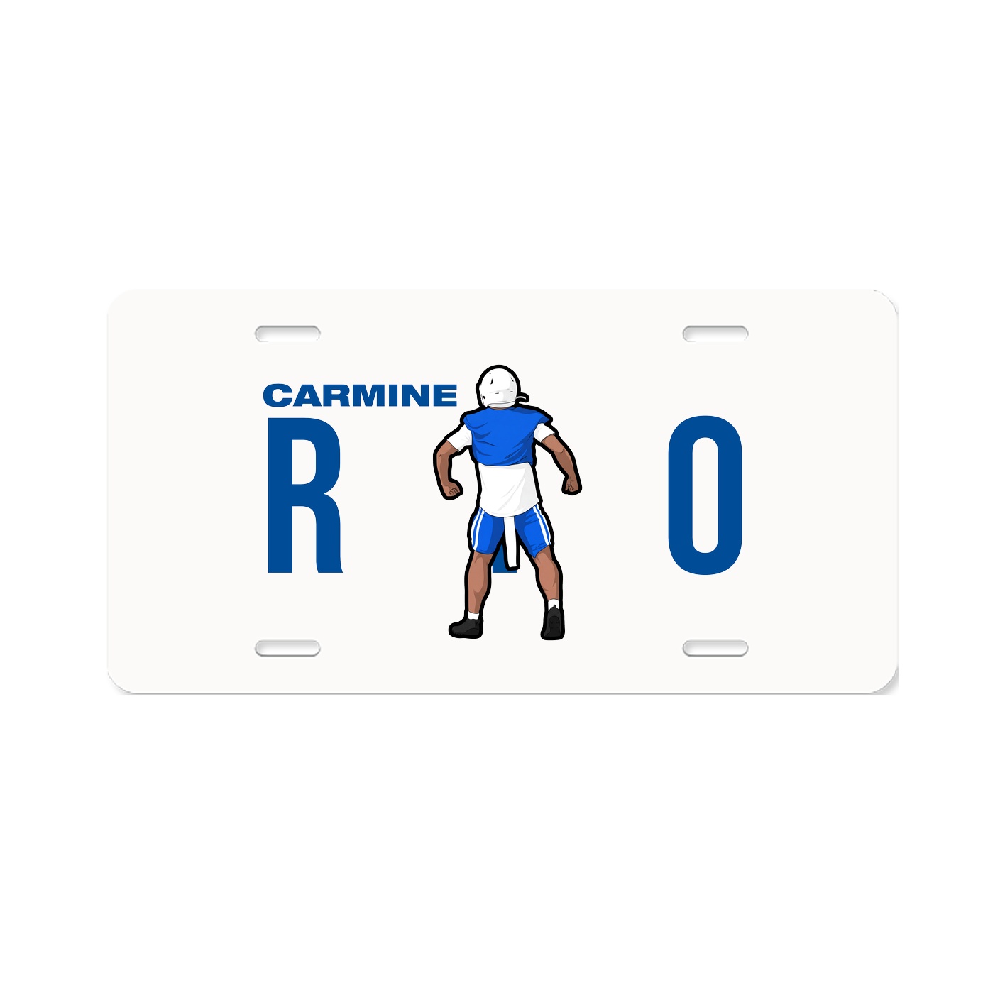 License Plate — Player Name in Classic