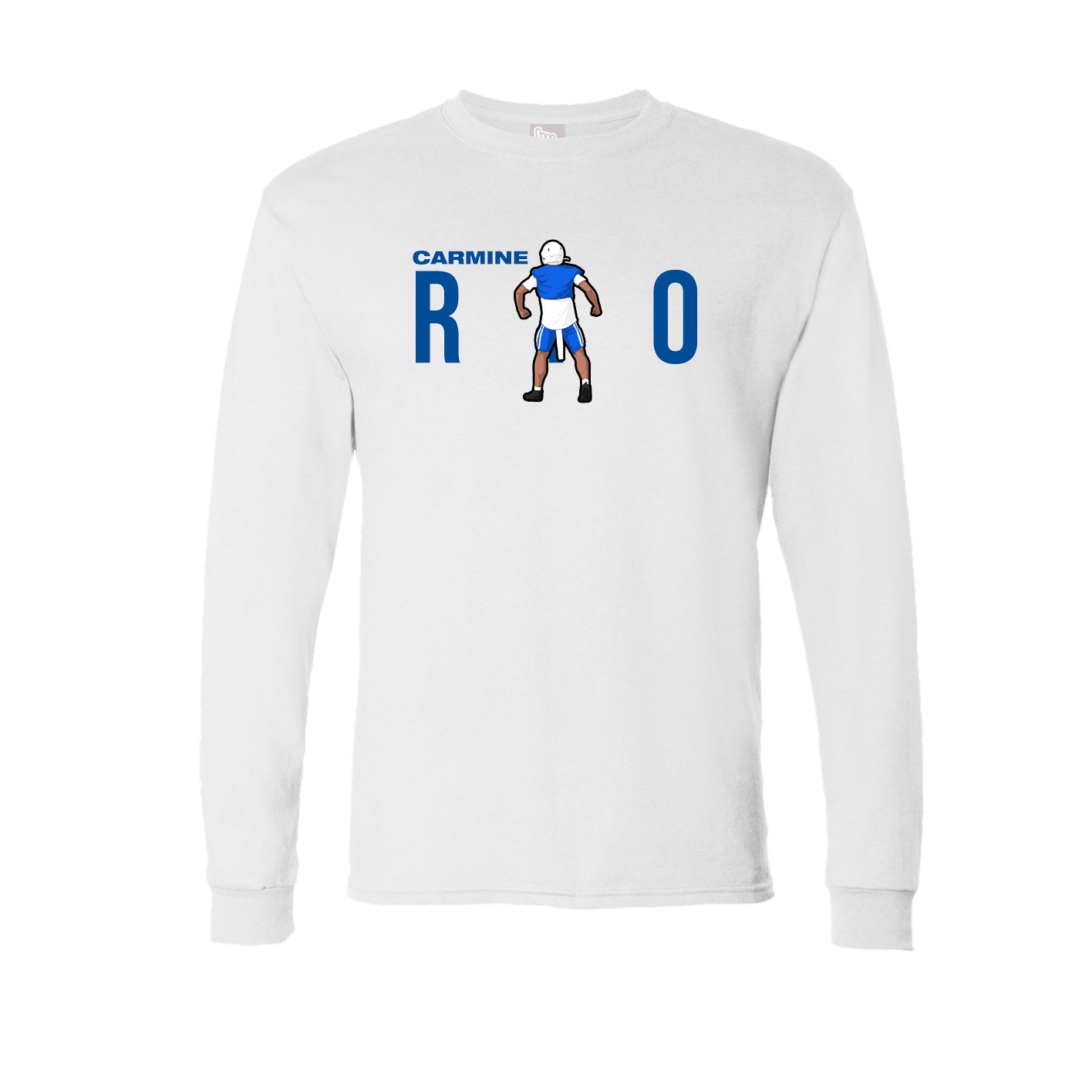 Long Sleeve Tee — Player Name in White