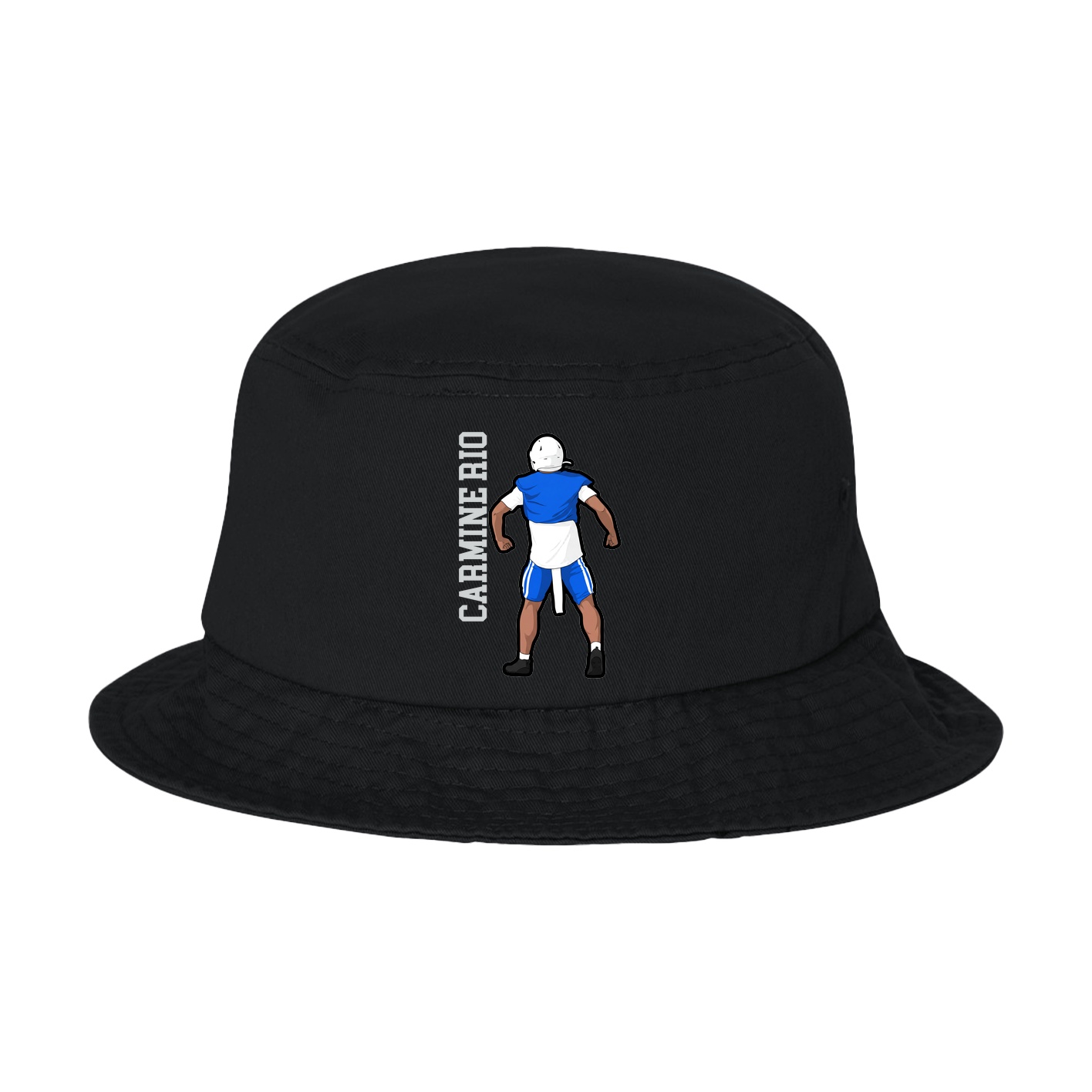 Bucket Cap — Name Vertical in Black