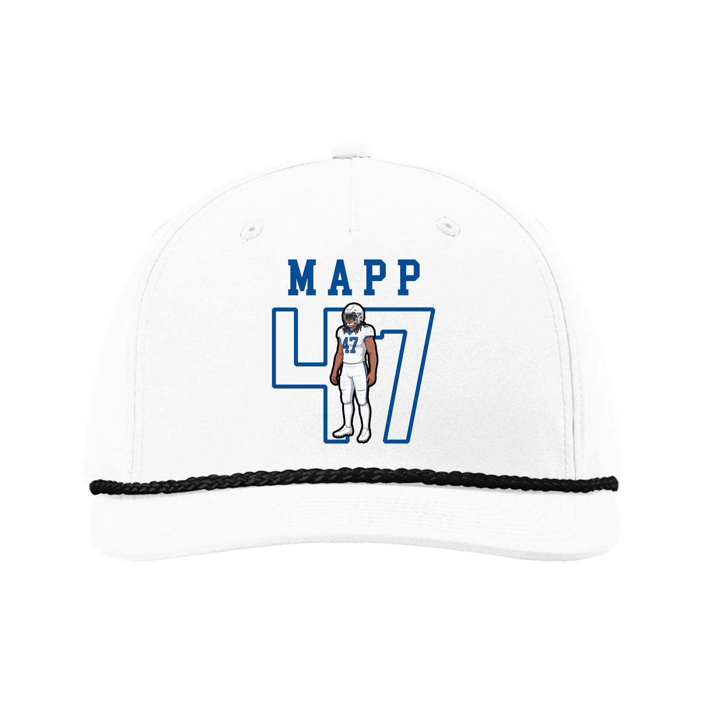 Five-Panel Classic Rope Cap — Shirsey in White