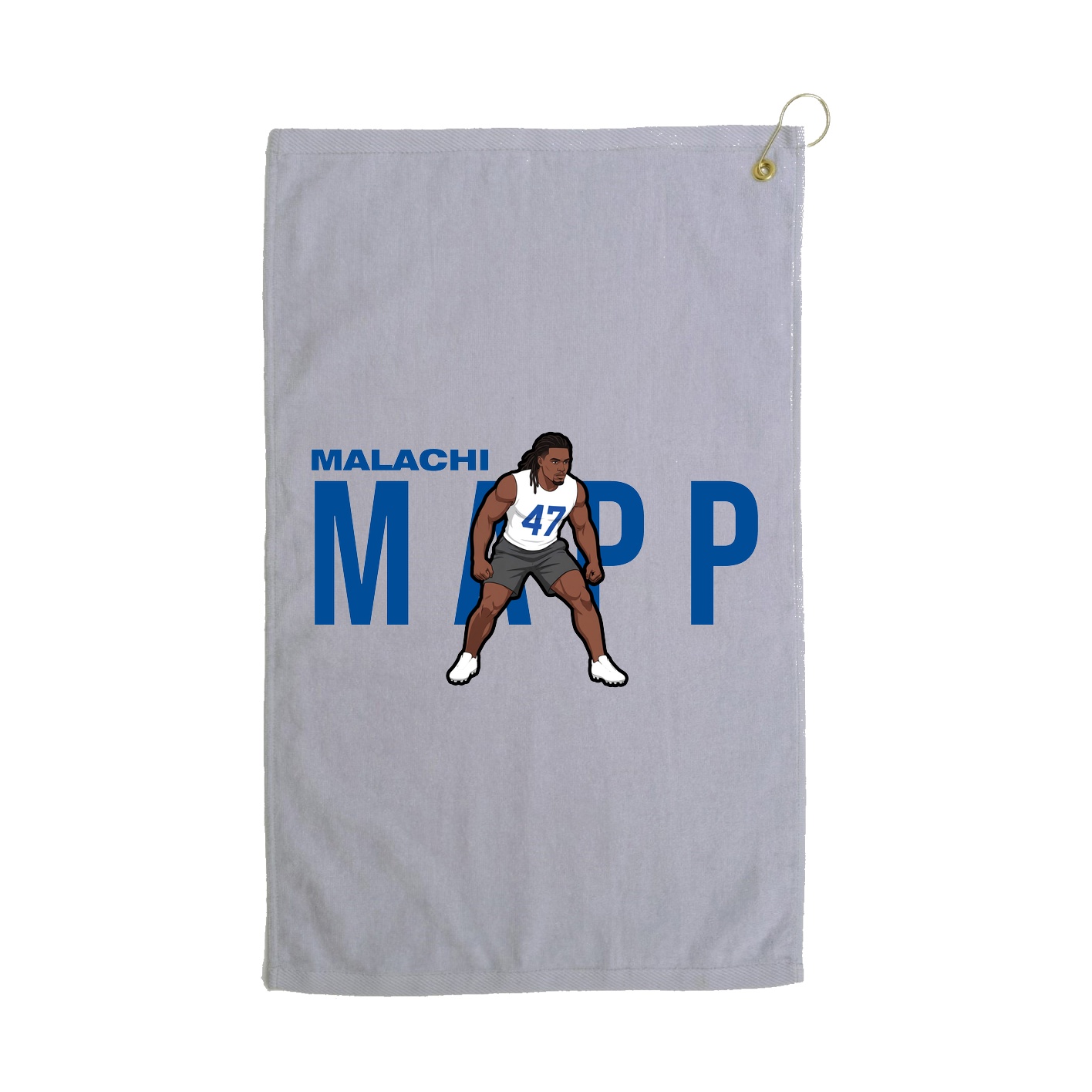 Golf Towel — Player Name in Grey