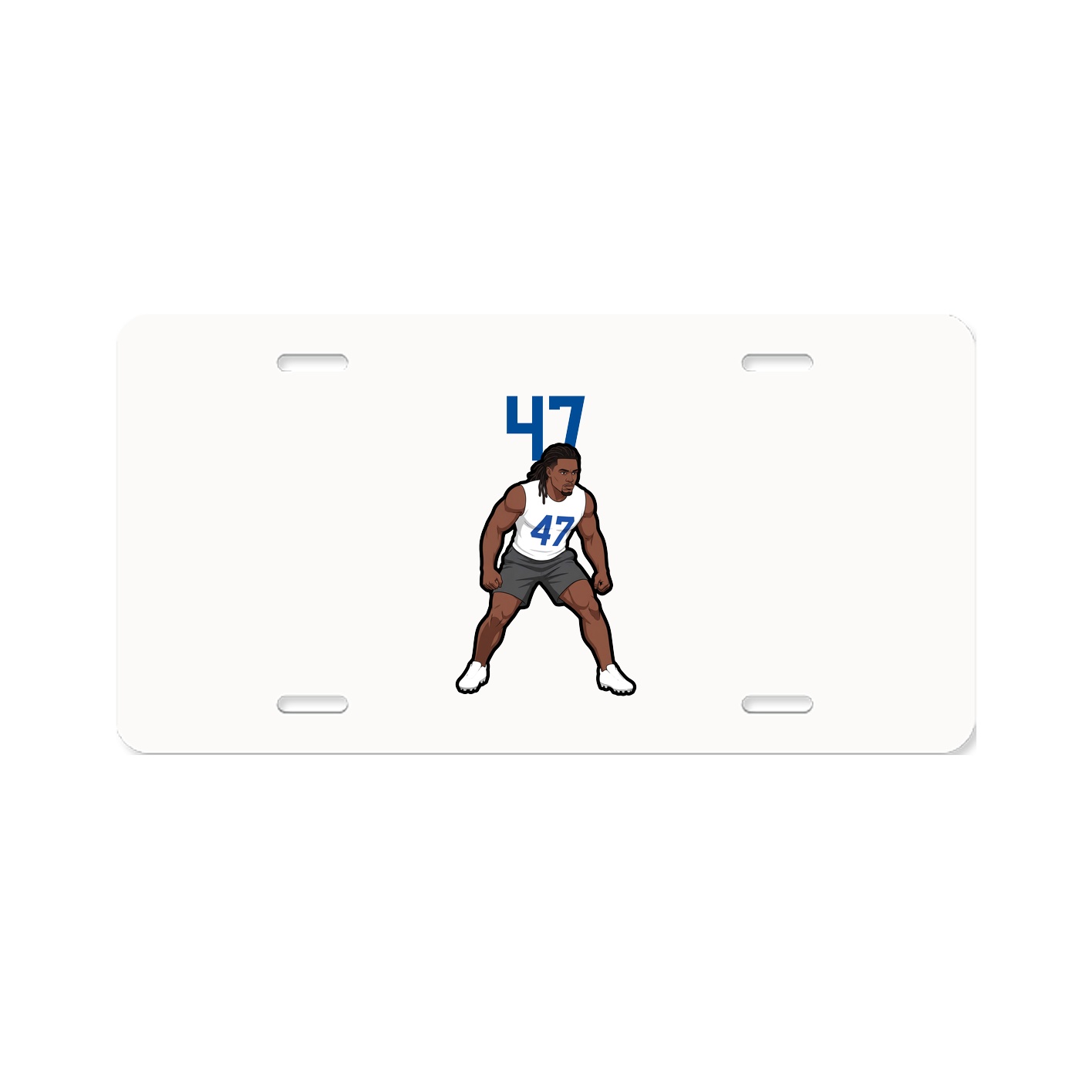 License Plate — Number Top in Classic