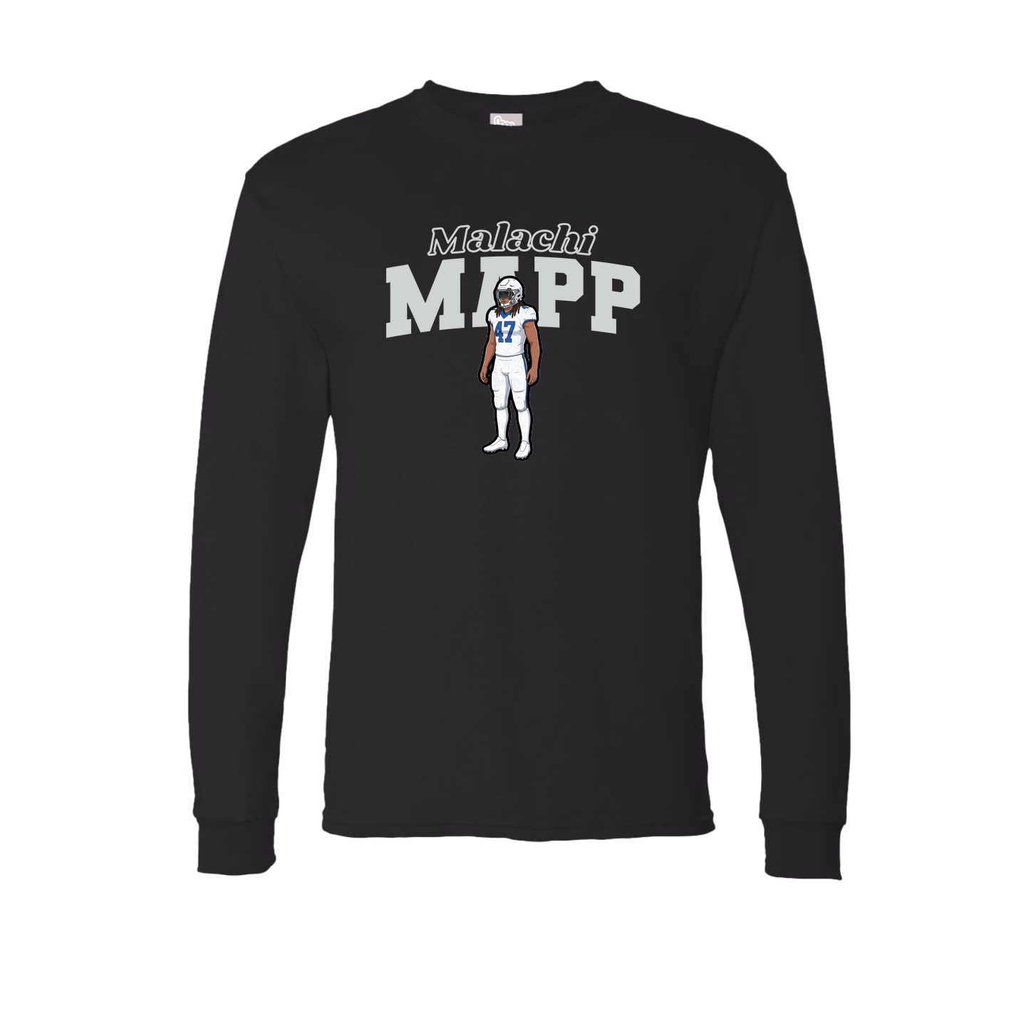 Long Sleeve Tee — Name Arch in Black