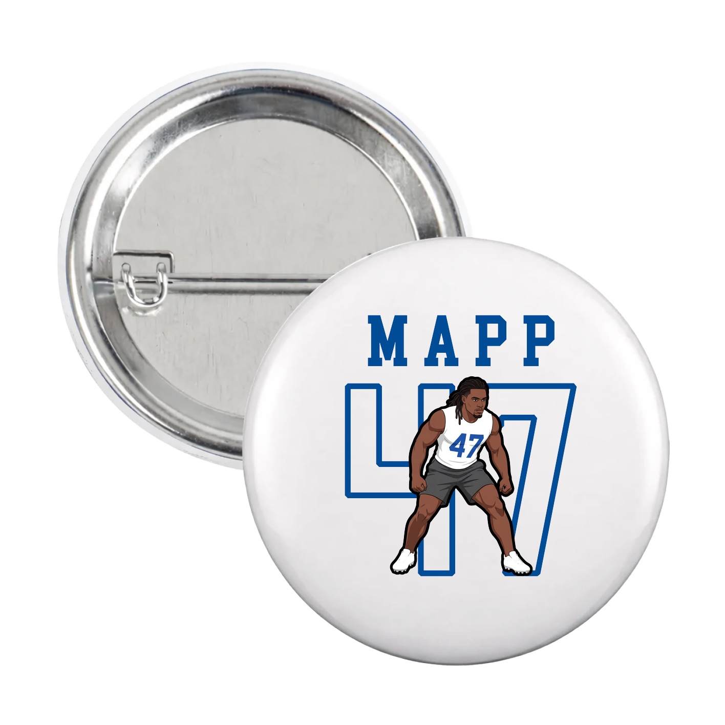 Game Day Button — Shirsey in White