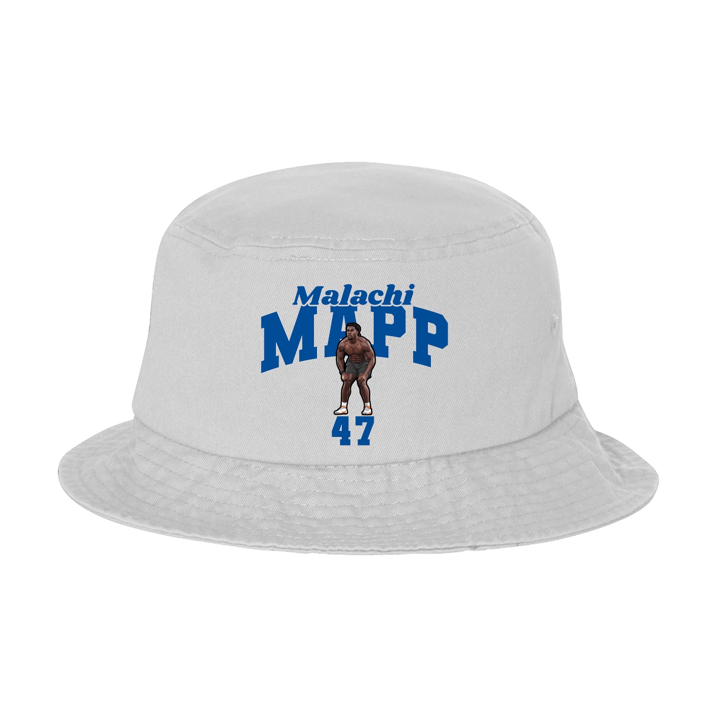 Bucket Cap — Signature Arch in White
