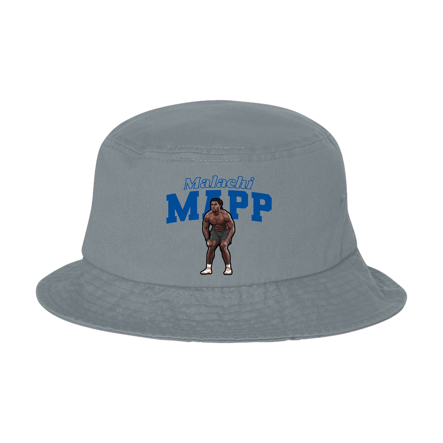 Bucket Cap — Name Arch in Grey