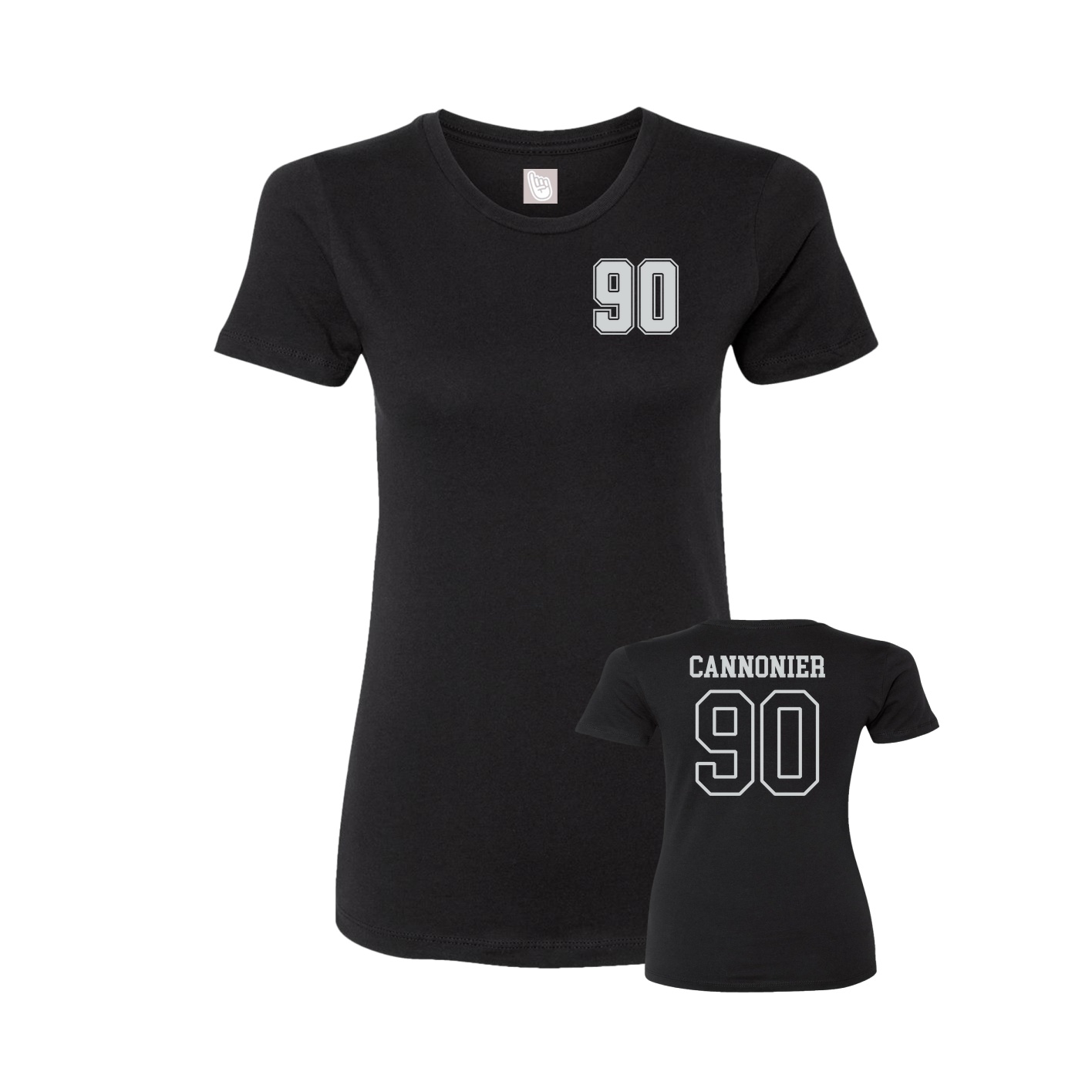 Womens Tee — Chest Back in Black