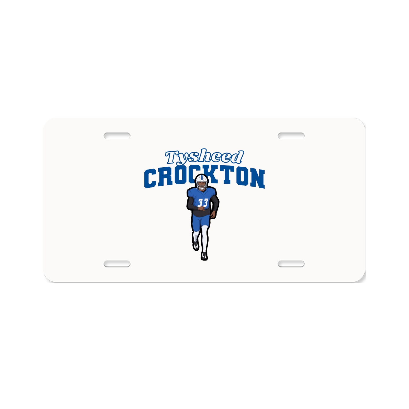 License Plate — Name Arch in Classic