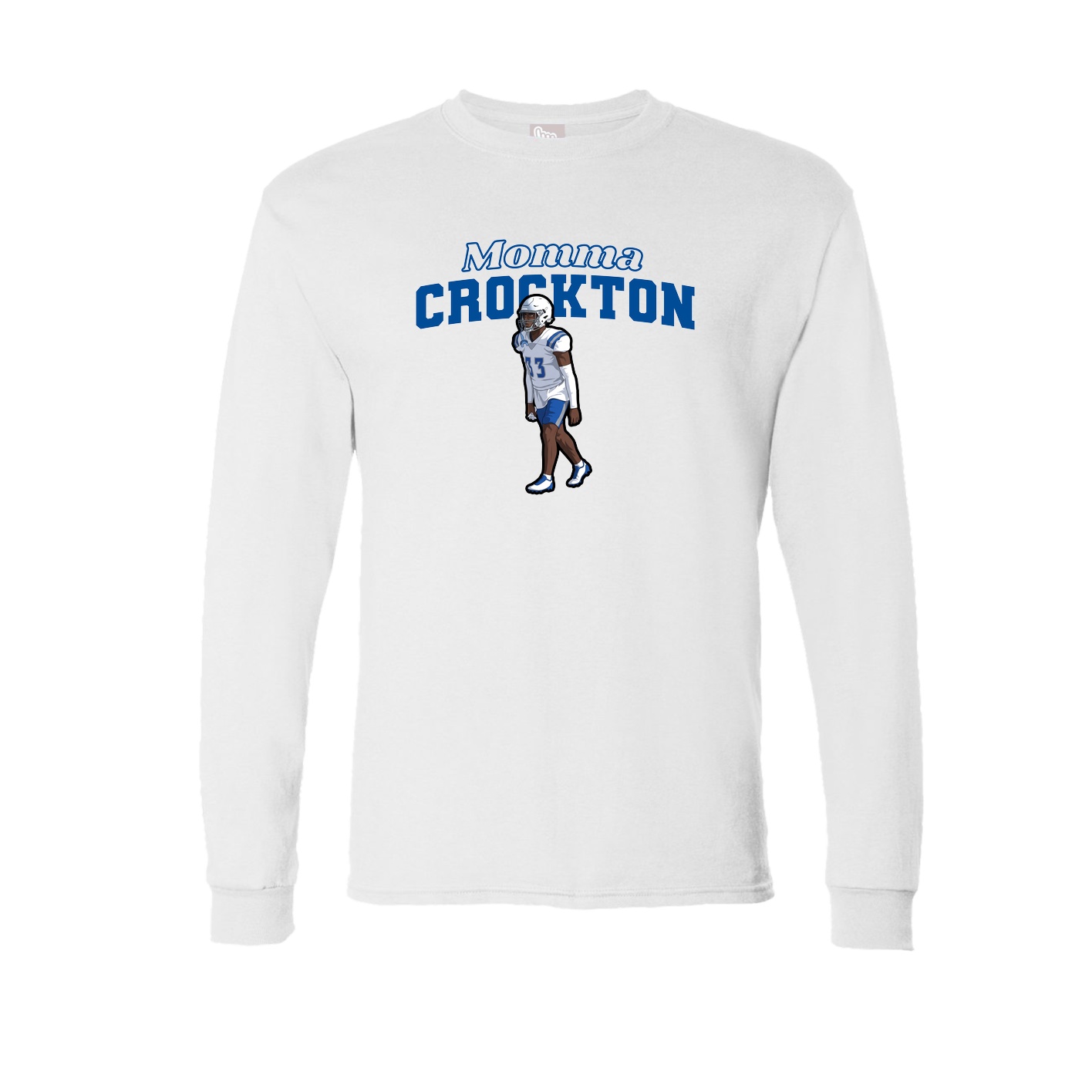 Long Sleeve Tee — Mothers Day Block in White