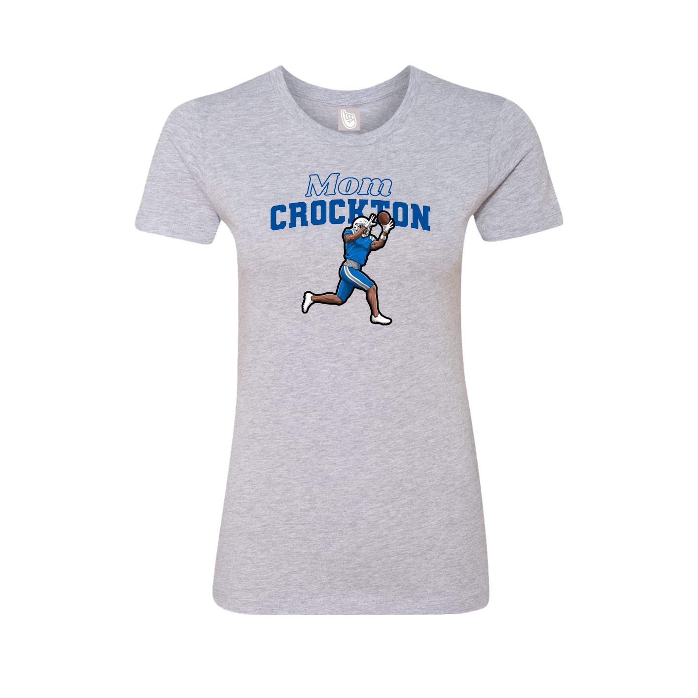Womens Tee — Mothers Day Block in Grey