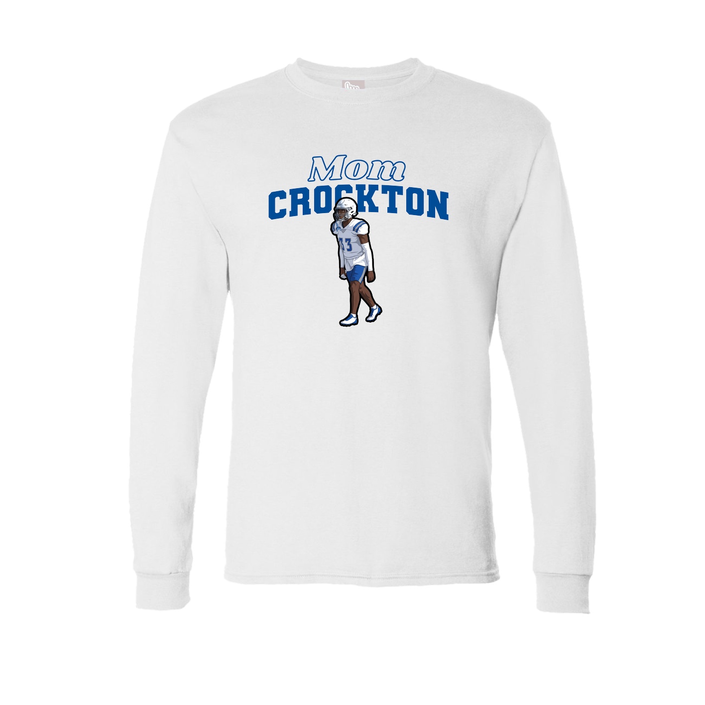 Long Sleeve Tee — Mothers Day Block in White