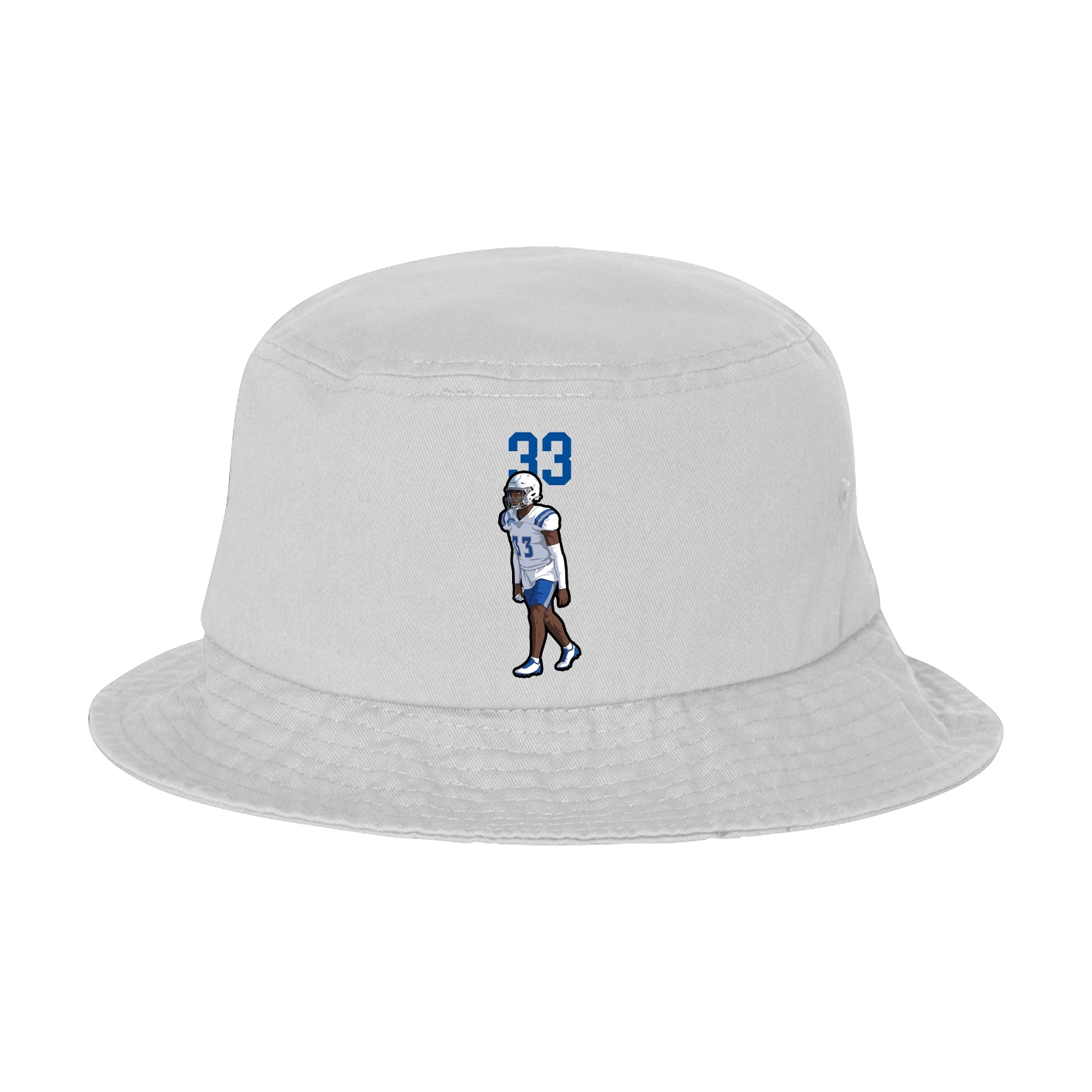Bucket Cap — Number Top in White