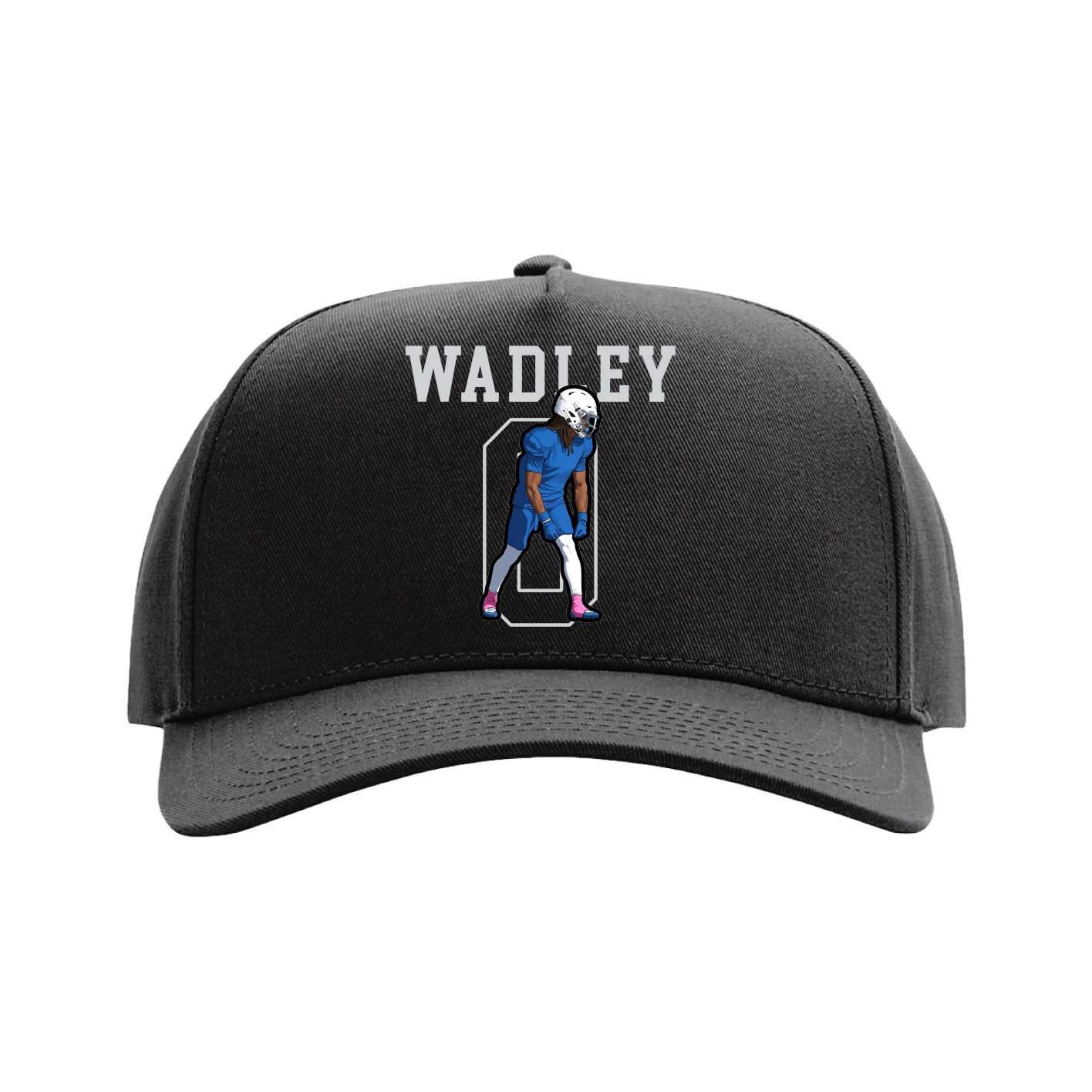 Full Fabric Five-Panel Champ Cap — Shirsey in Black