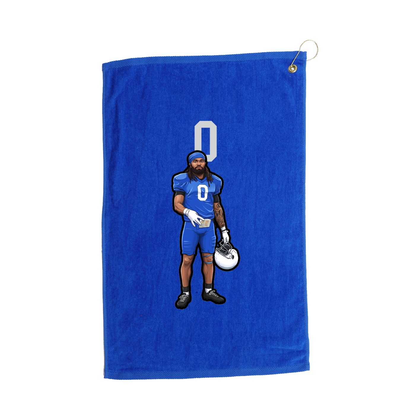 Golf Towel — Number Top in Royal