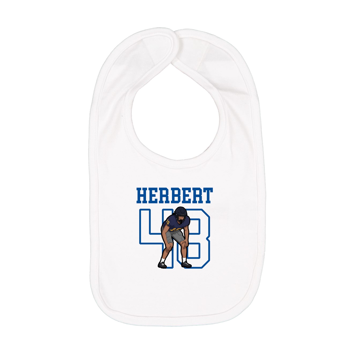 Infant Bib — Shirsey in White