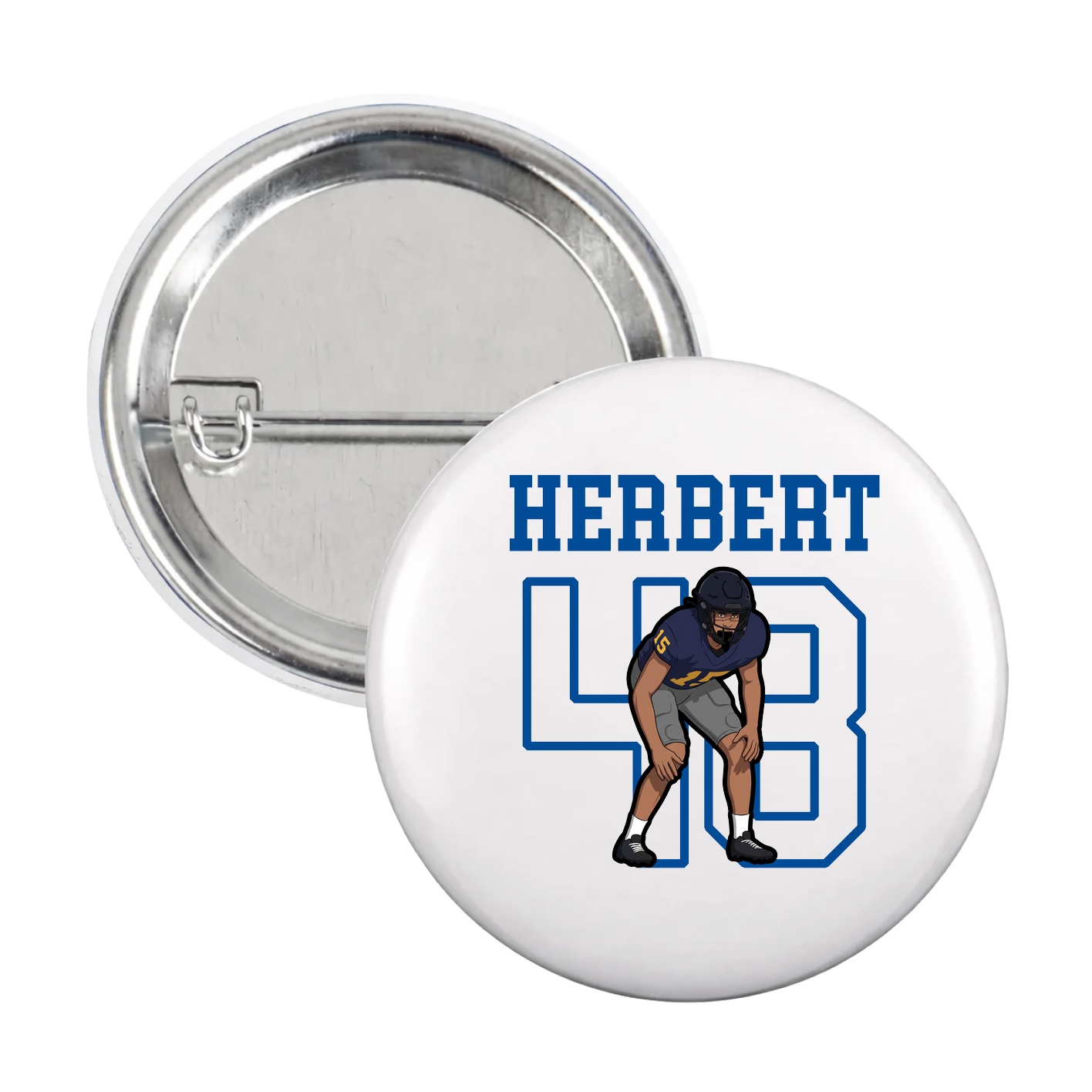 Game Day Button — Shirsey in White