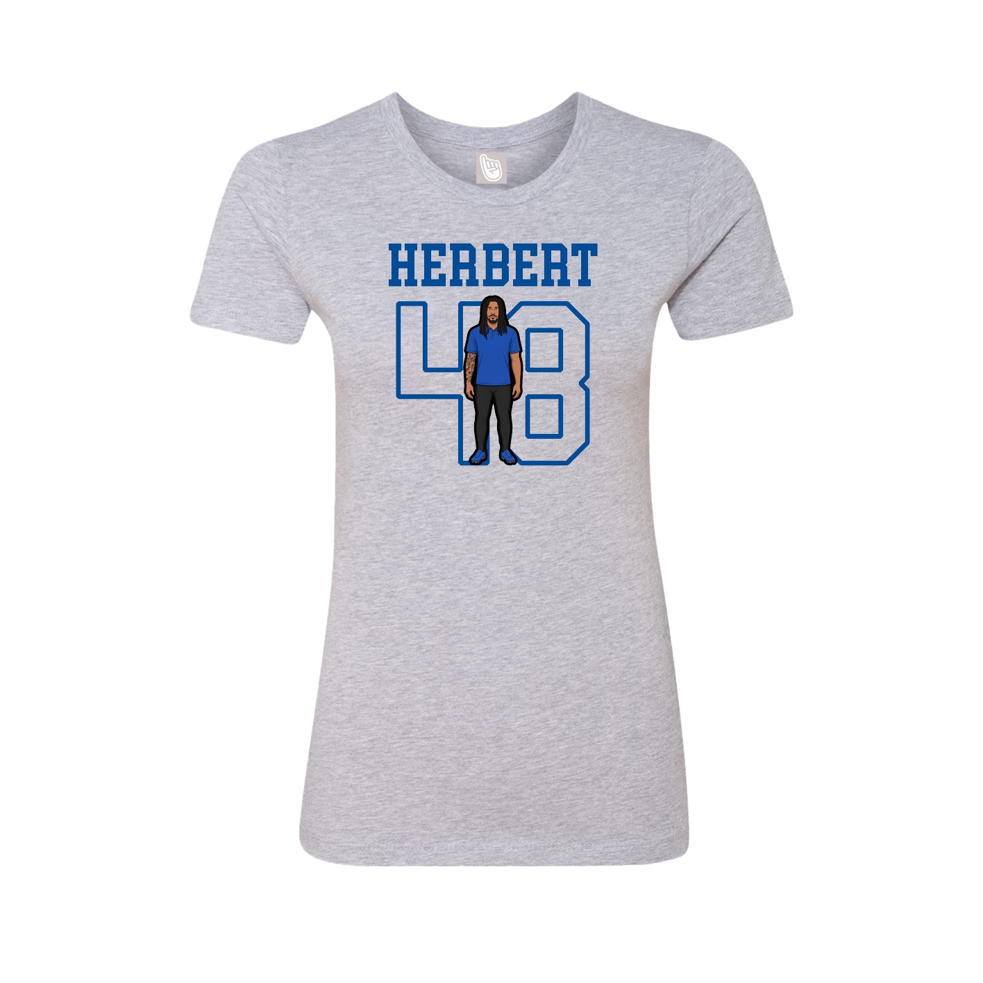 Fitted Women's Tee — Shirsey in Grey