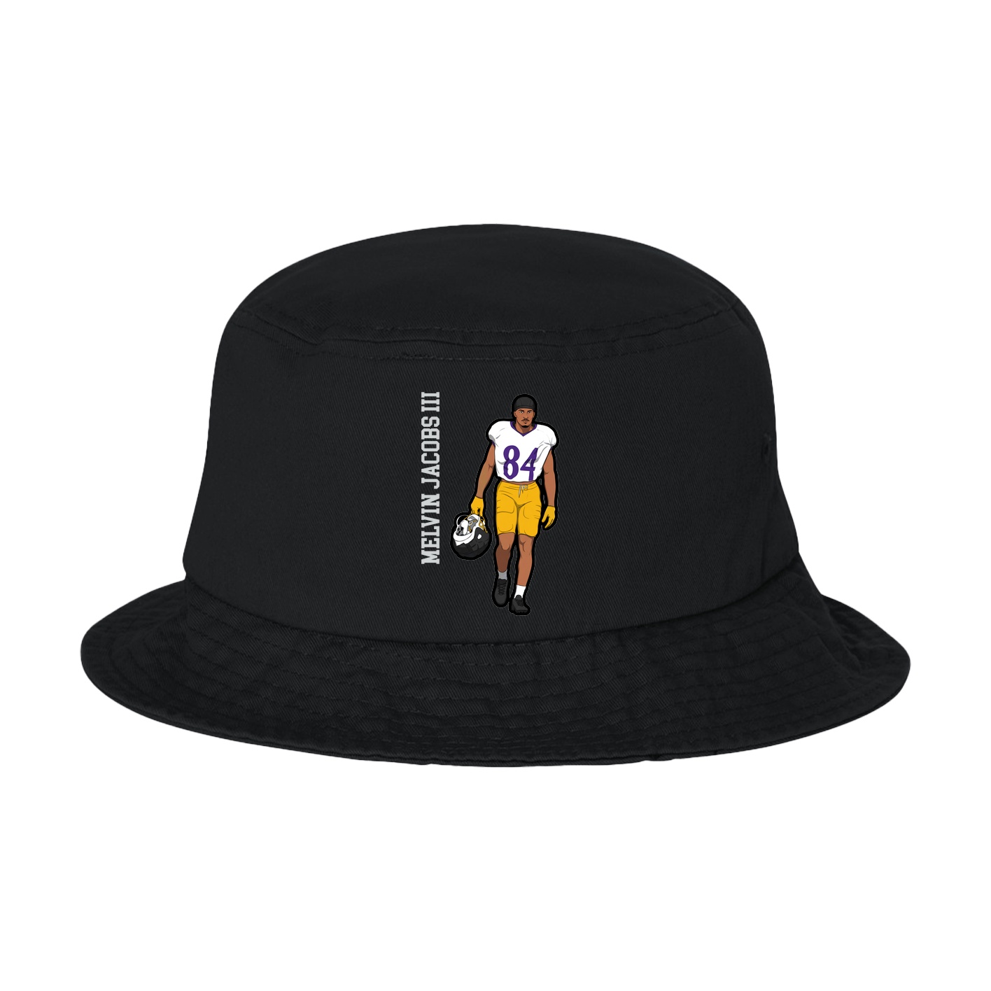 Bucket Cap — Name Vertical in Black