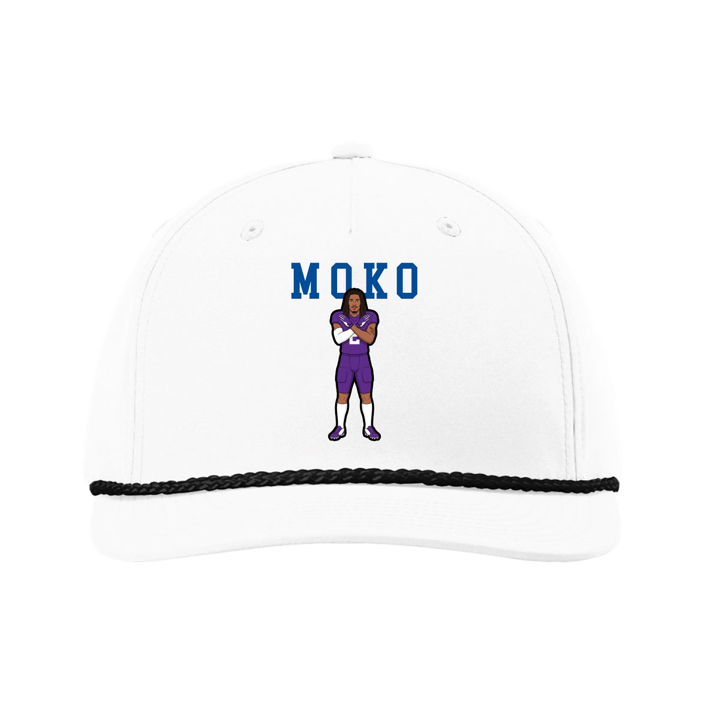 Five-Panel Classic Rope Cap — Shirsey in White