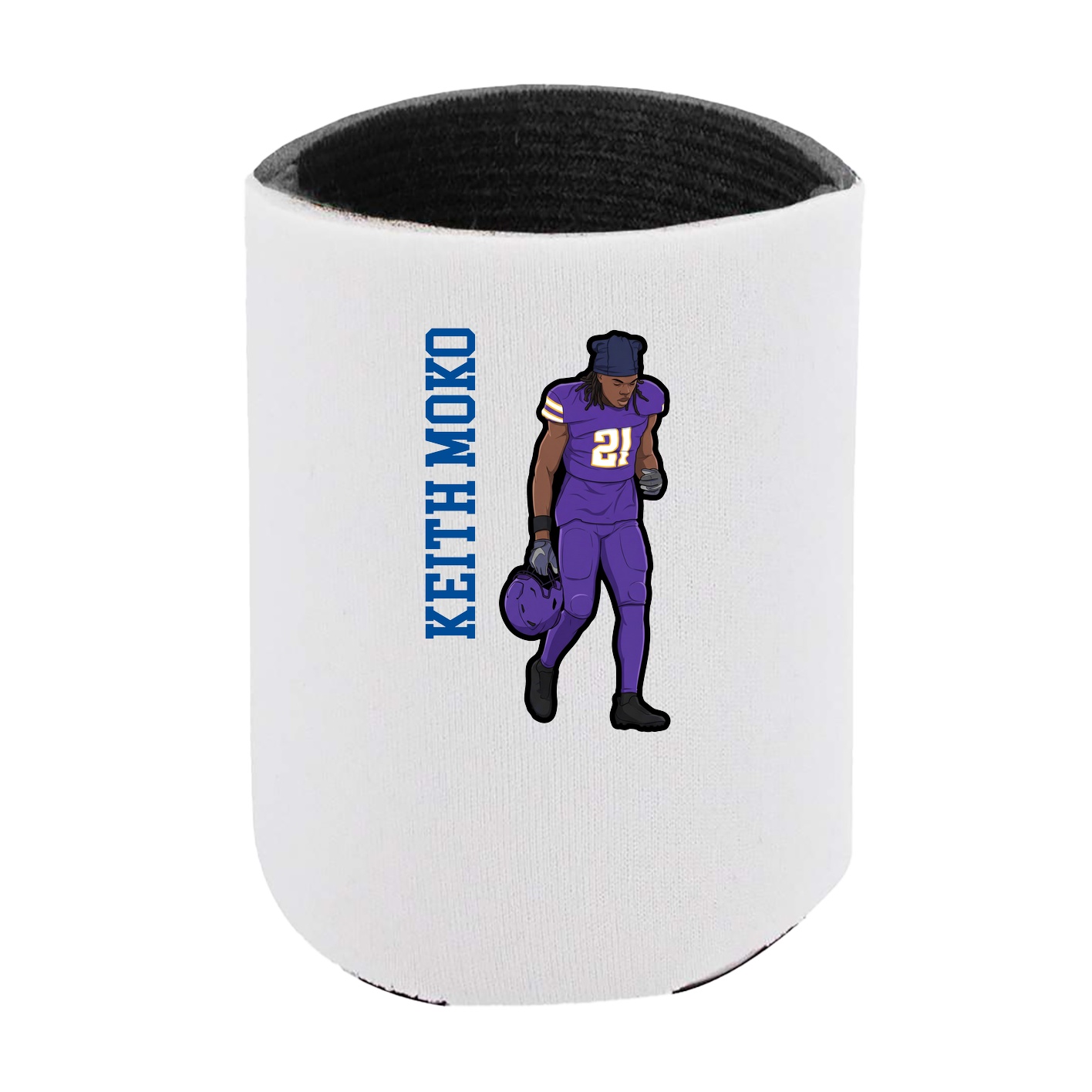Can Holder — Name Vertical in White