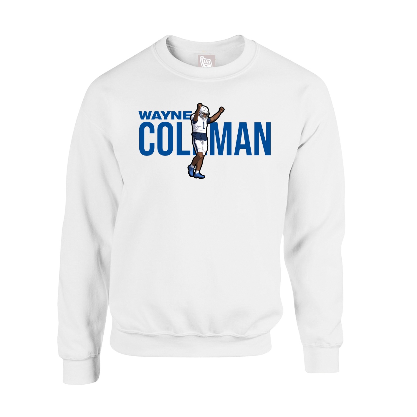 Fleece Crew — Player Name in White