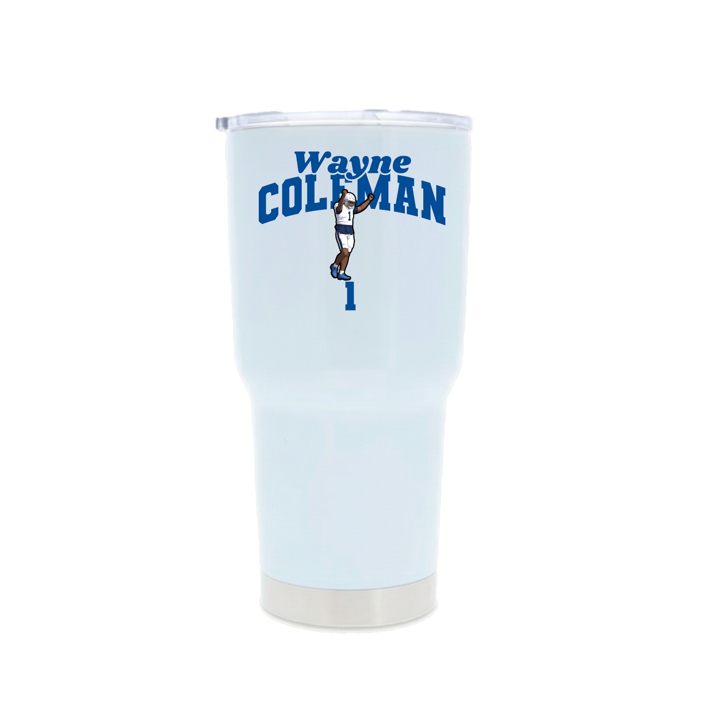 30oz Stainless Steel Tumbler — Signature Arch in White