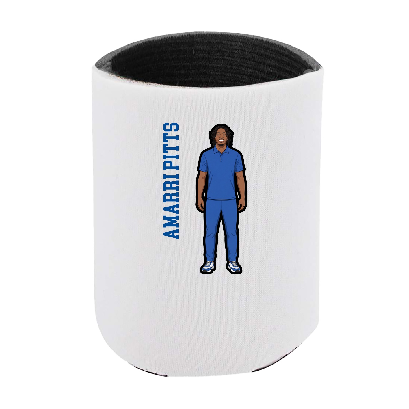 Can Holder — Name Vertical in White