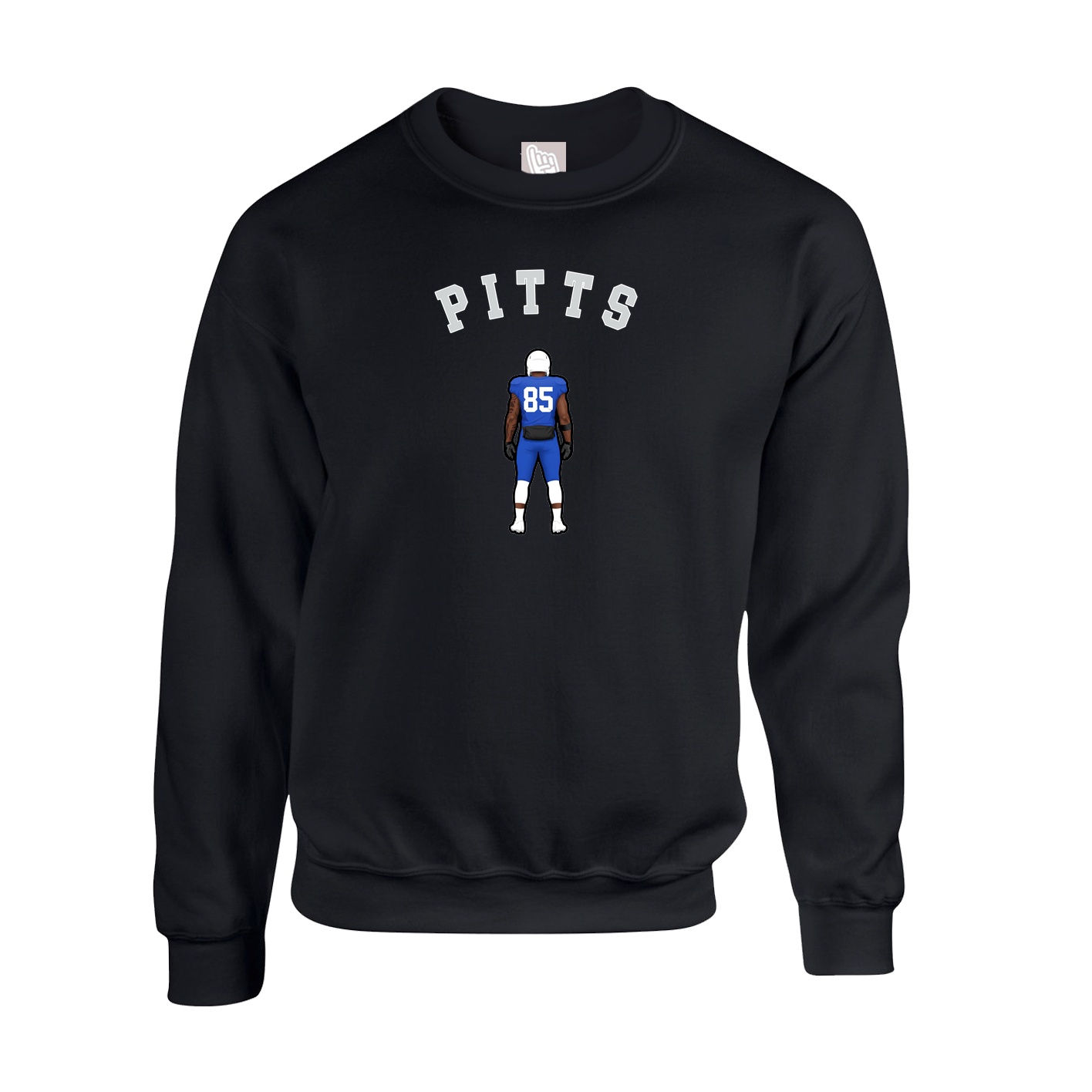 Fleece Crew — Shirsey Arch in Black