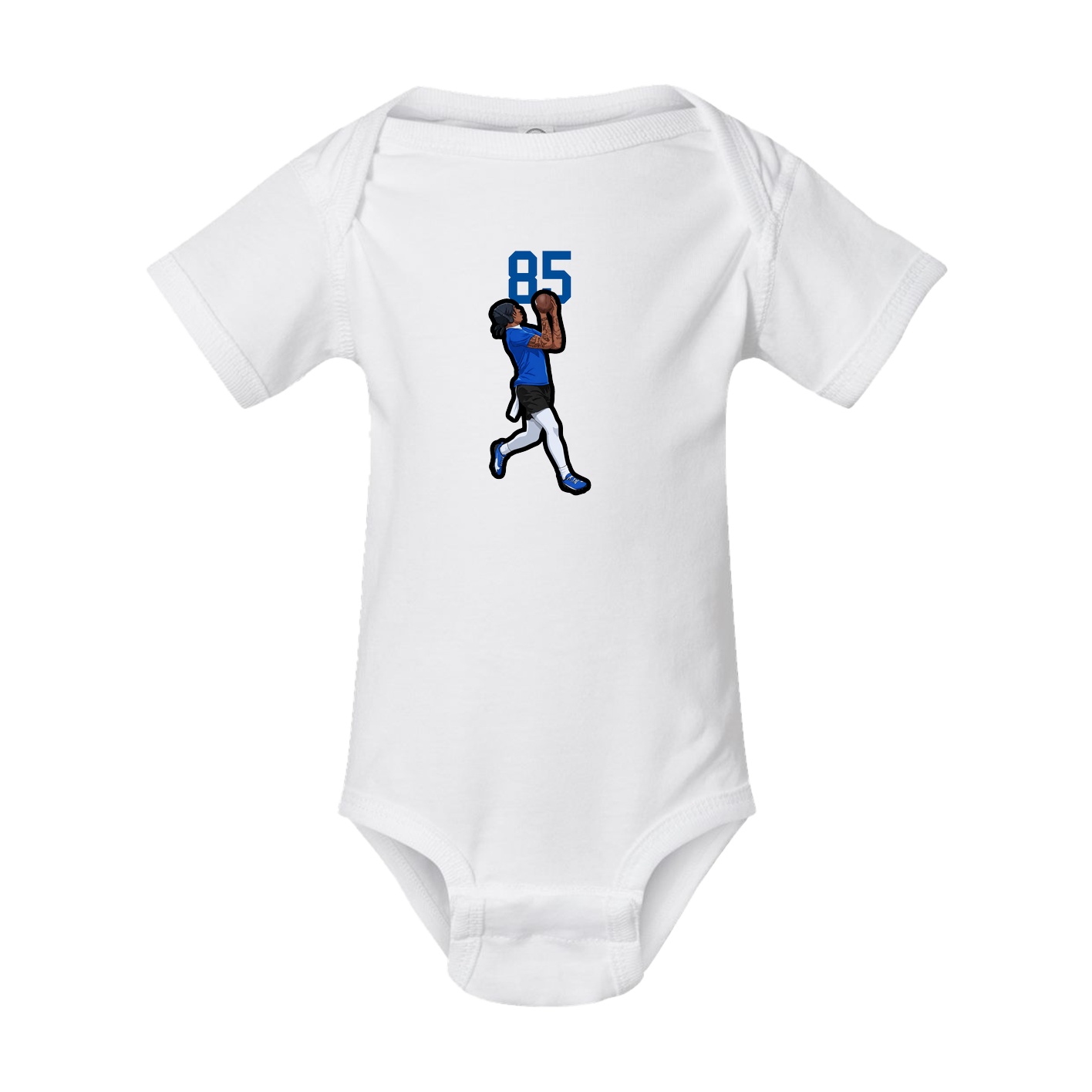 Baby Onesie — Number Top in White