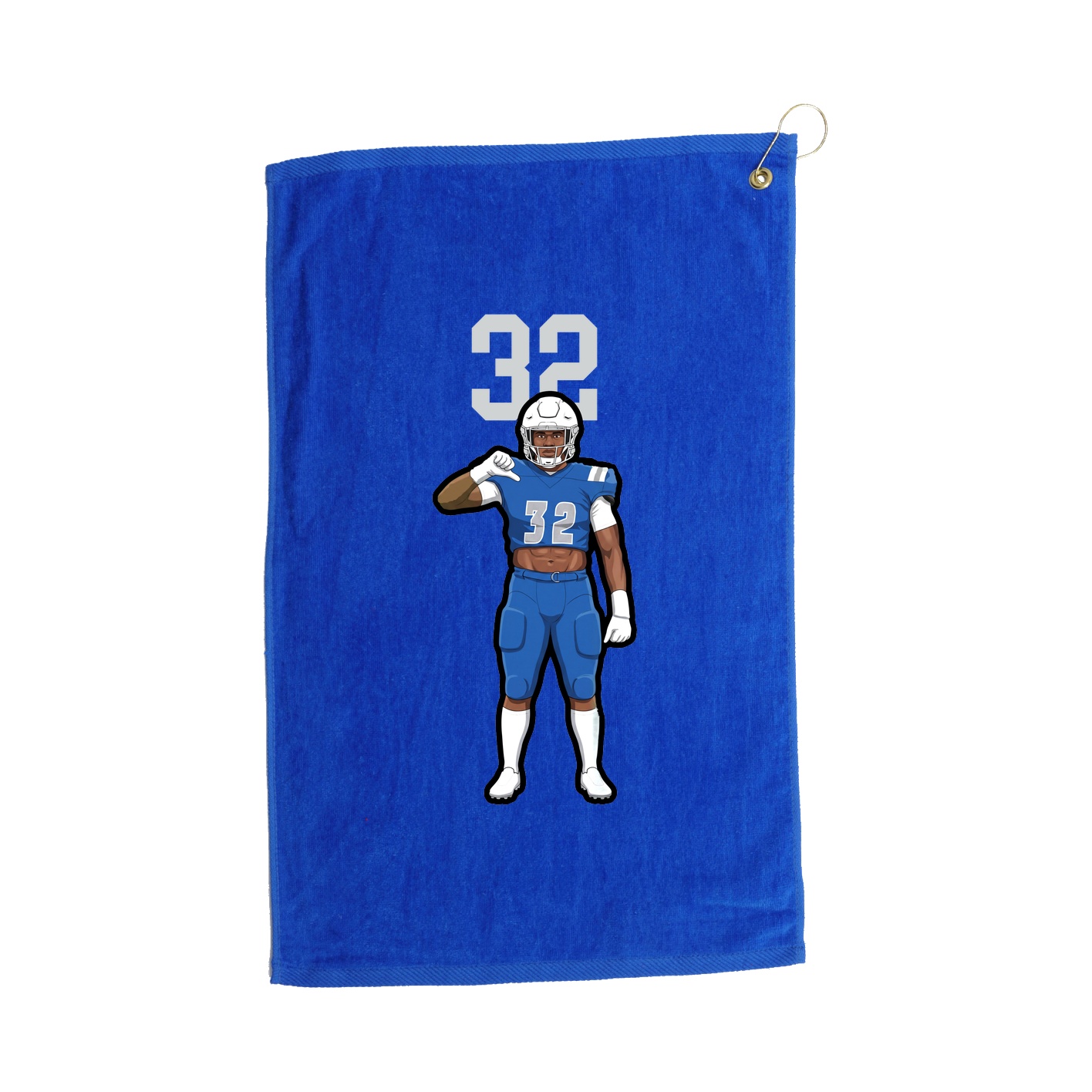 Golf Towel — Number Top in Royal