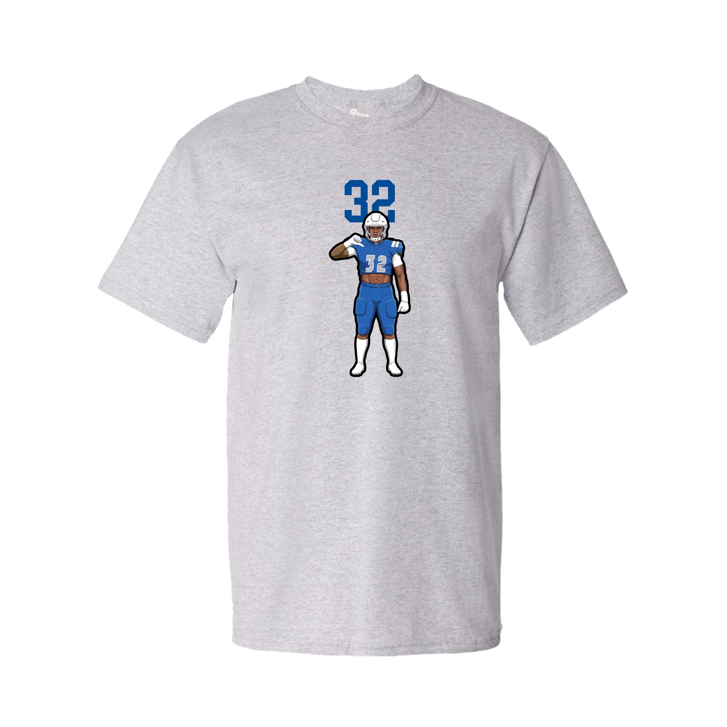 Youth Tee — Number Top in Grey