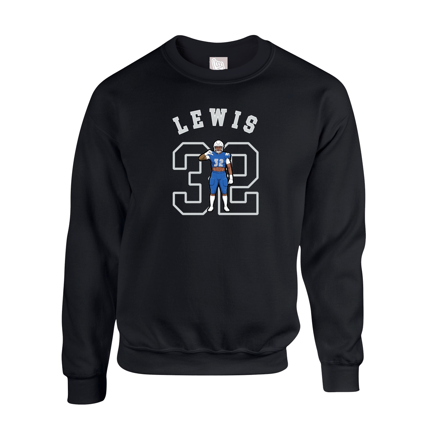 Fleece Crew — Shirsey Arch in Black
