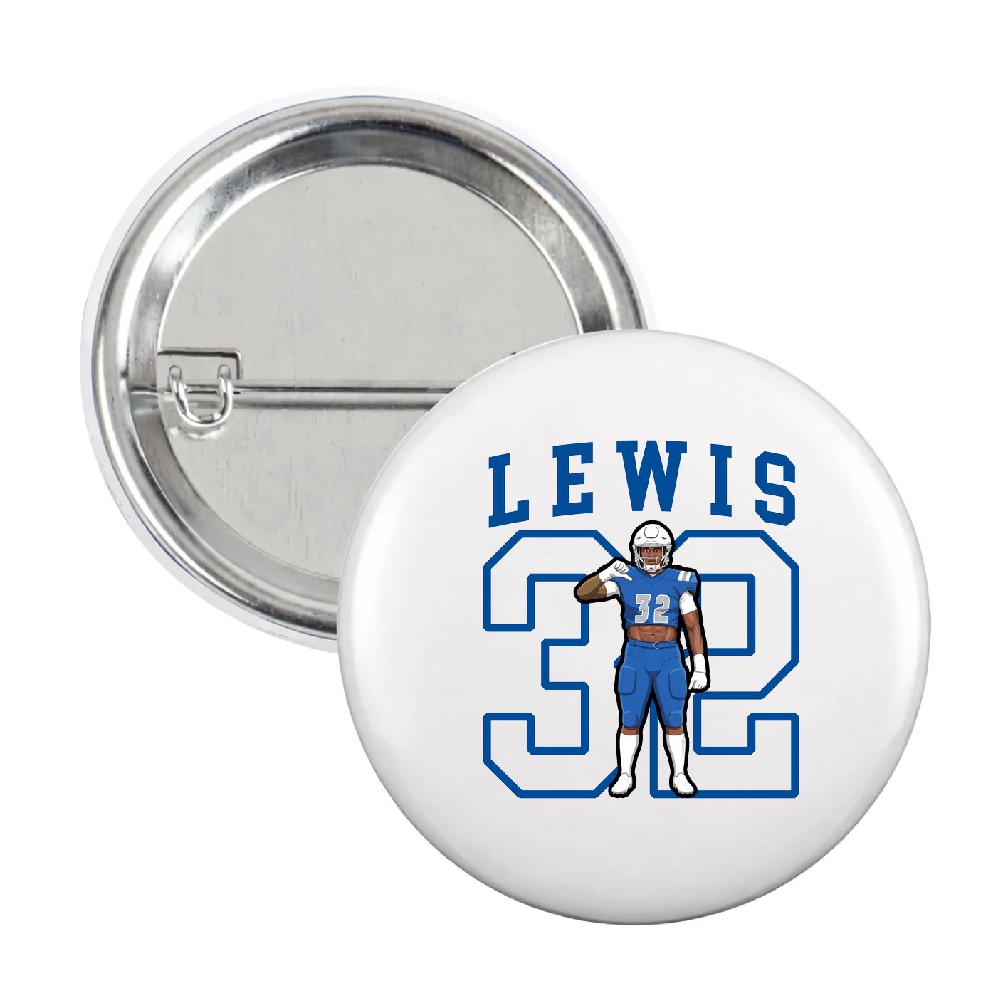 Game Day Button — Shirsey in White