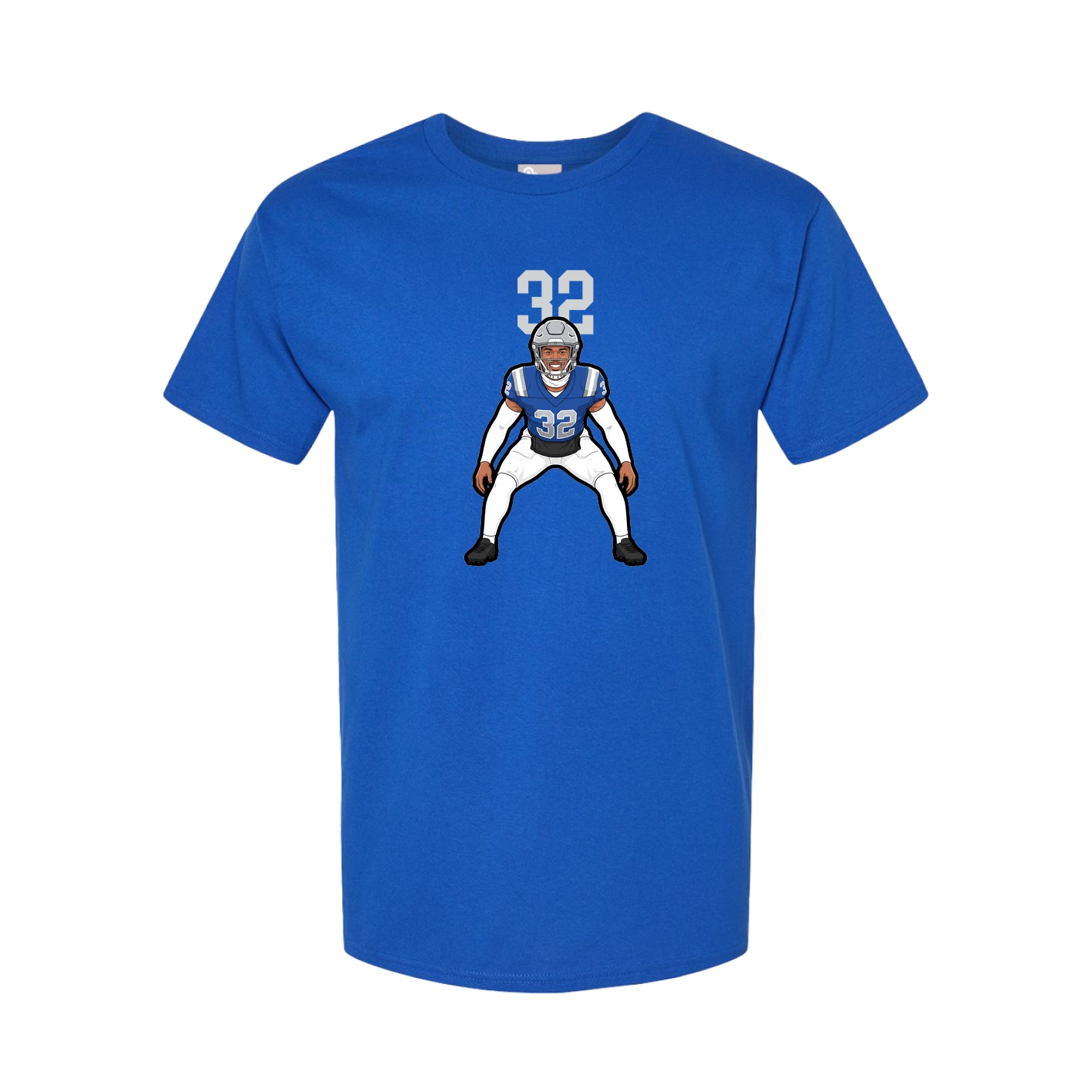 Youth Tee — Number Top in Royal
