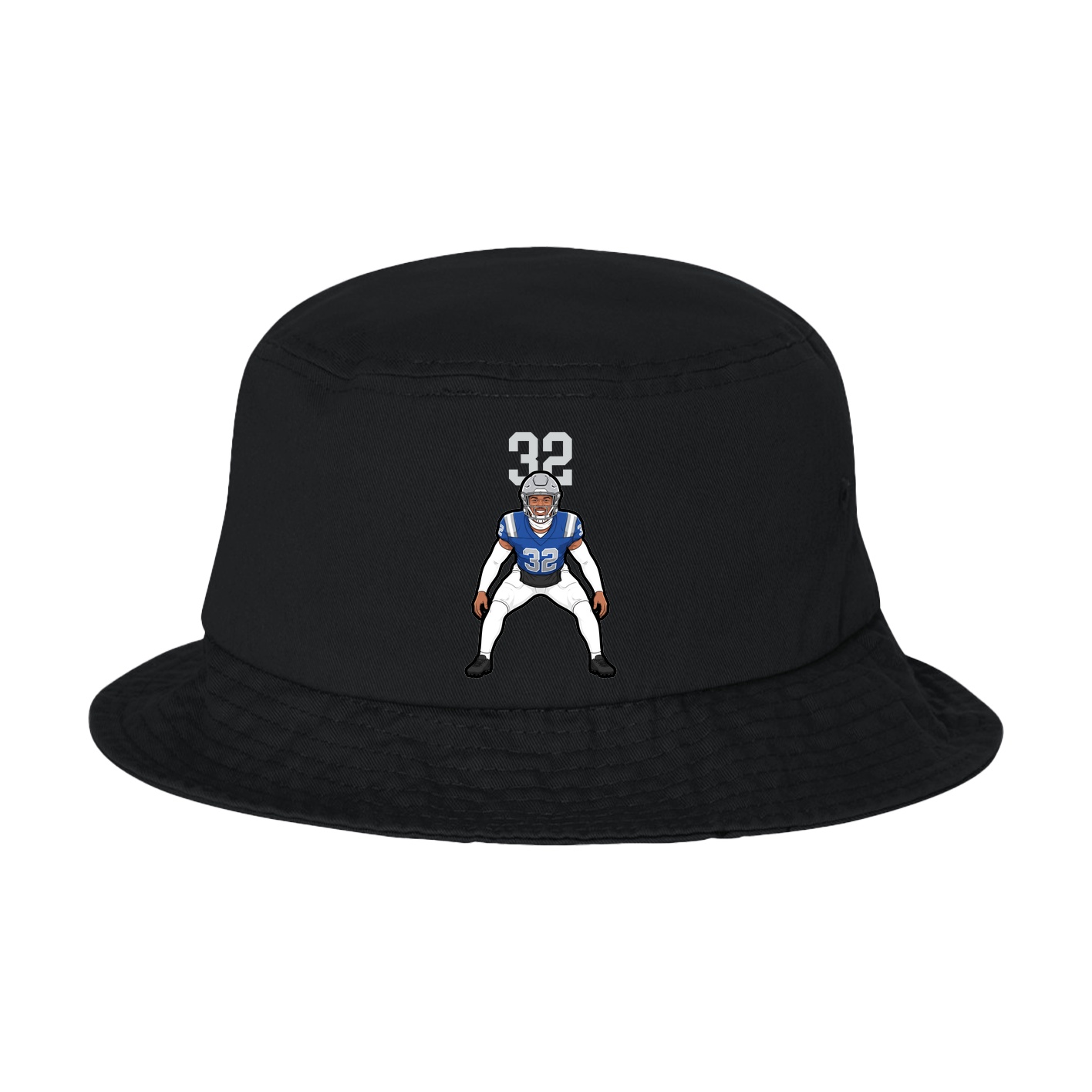 Bucket Cap — Number Top in Black