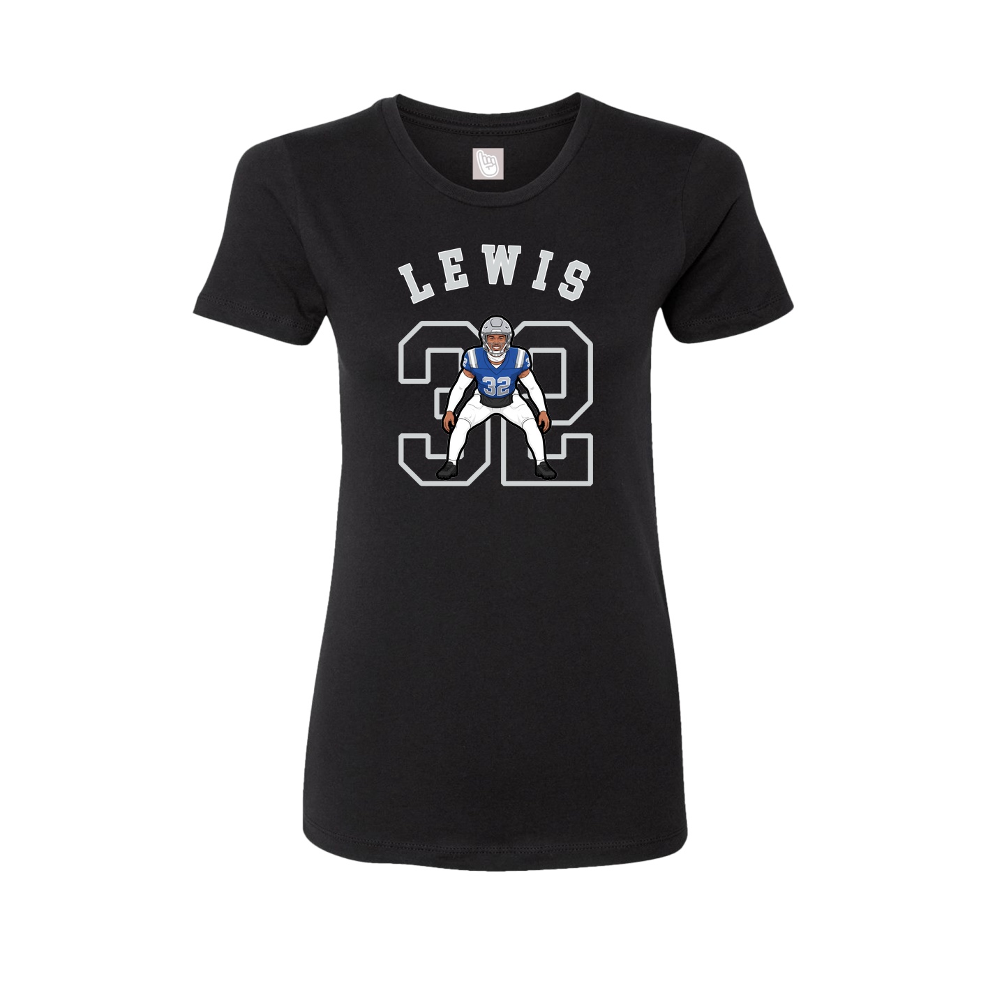 Fitted Women's Tee — Shirsey Arch in Black
