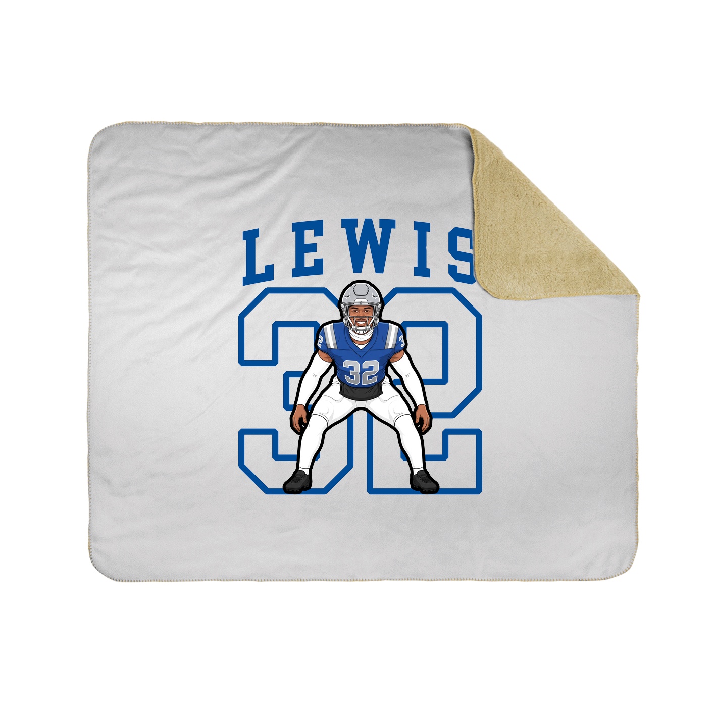 50x60 Sherpa Lined Throw Blanket