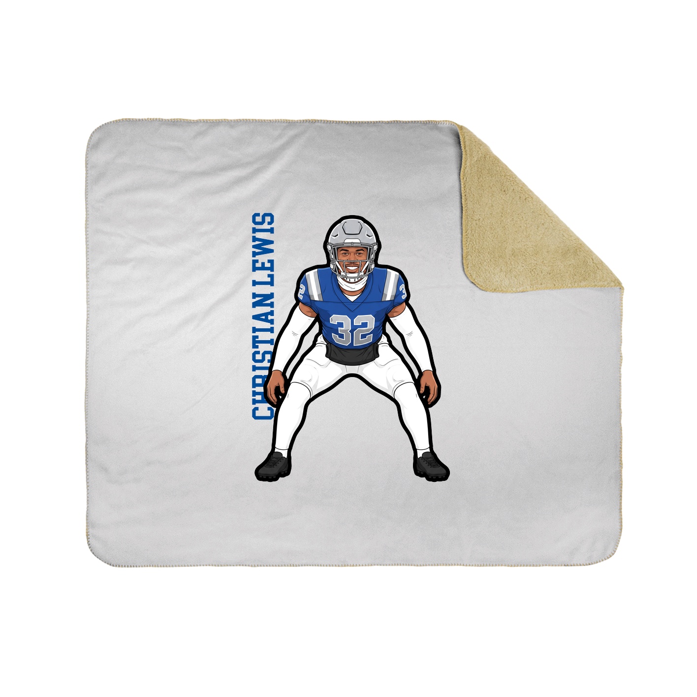 50x60 Sherpa Lined Throw Blanket