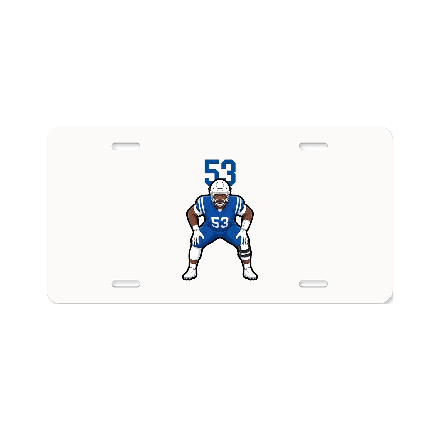 License Plate — Number Top in Classic