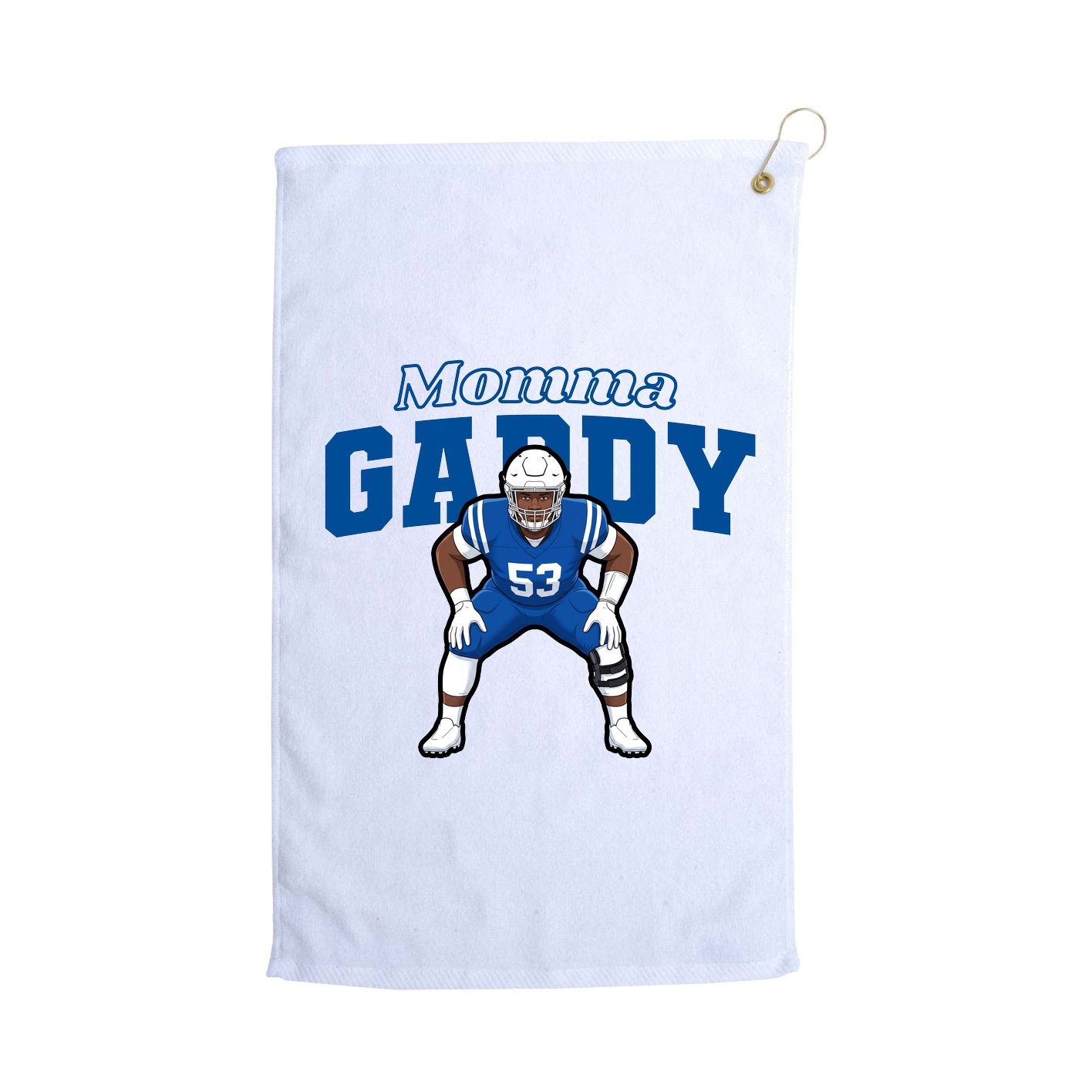 Golf Towel — Mothers Day Block in White