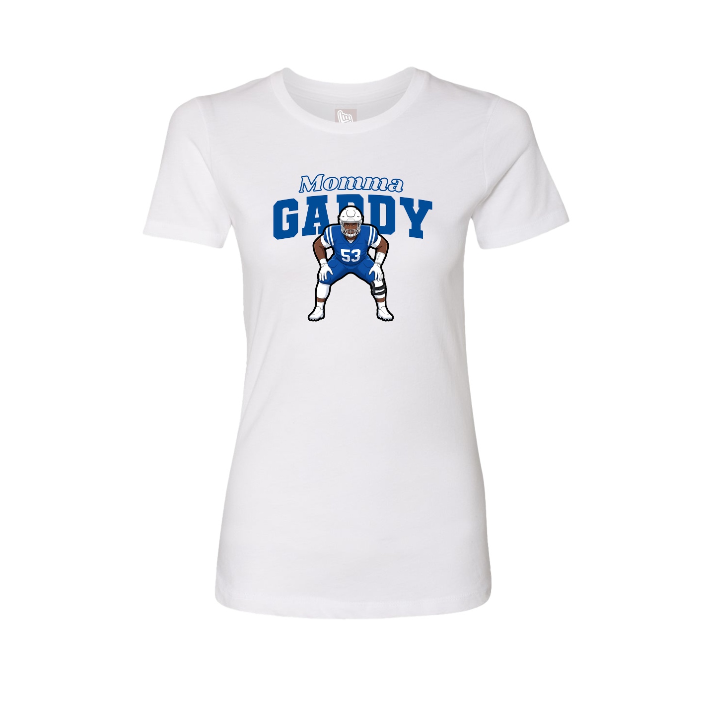 Womens Tee — Mothers Day Block in White
