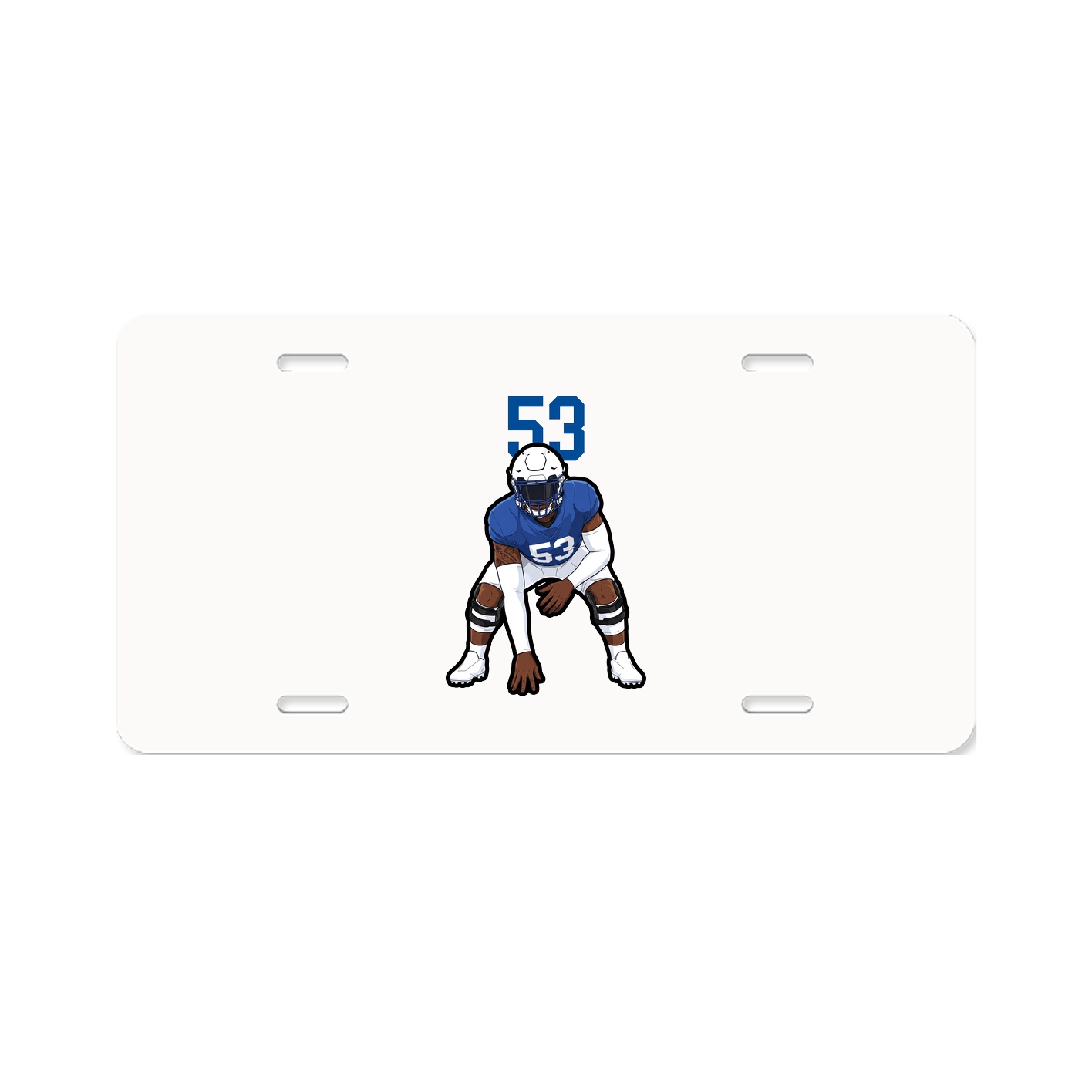 License Plate — Number Top in Classic