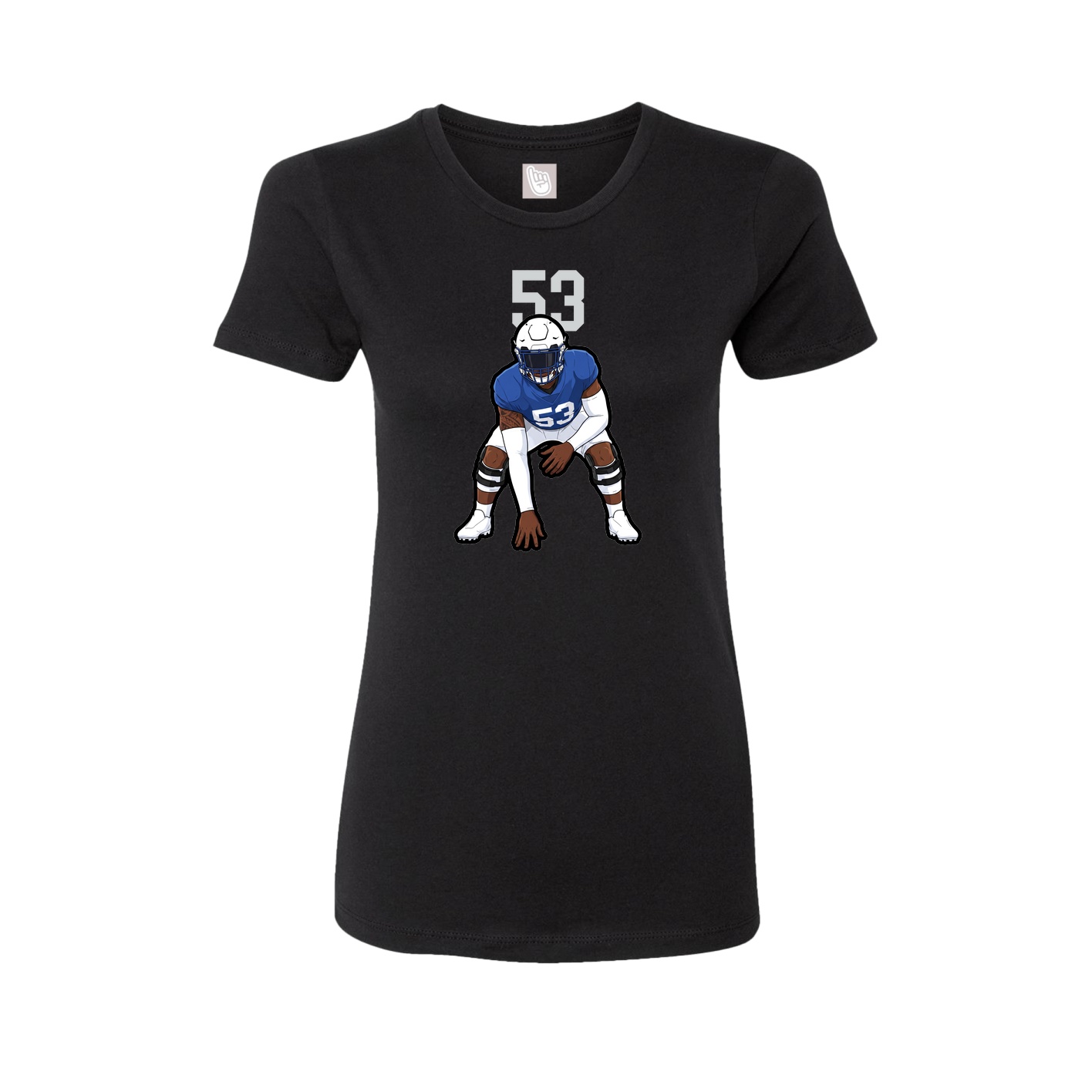 Womens Tee — Number Top in Black