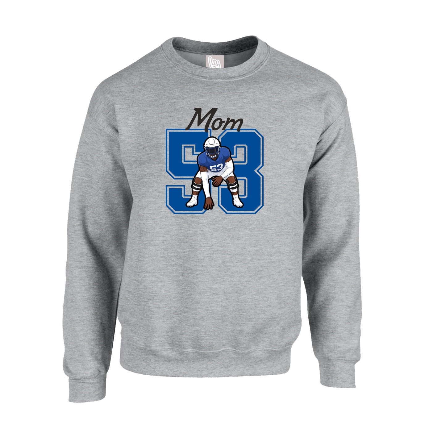 Fleece Crew — Mothers Day Shirsey in Grey