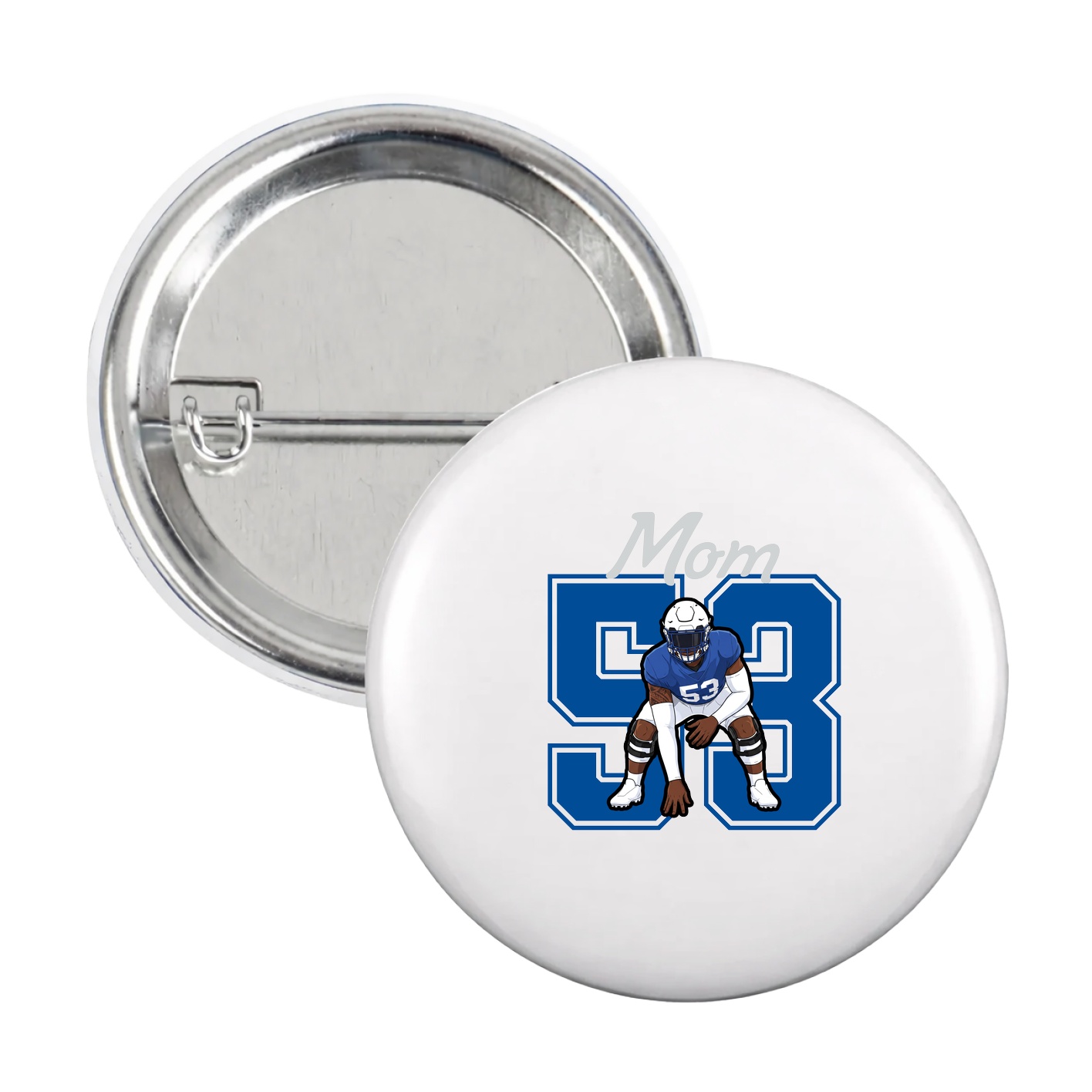 Game Day Button — Mothers Day Shirsey in White
