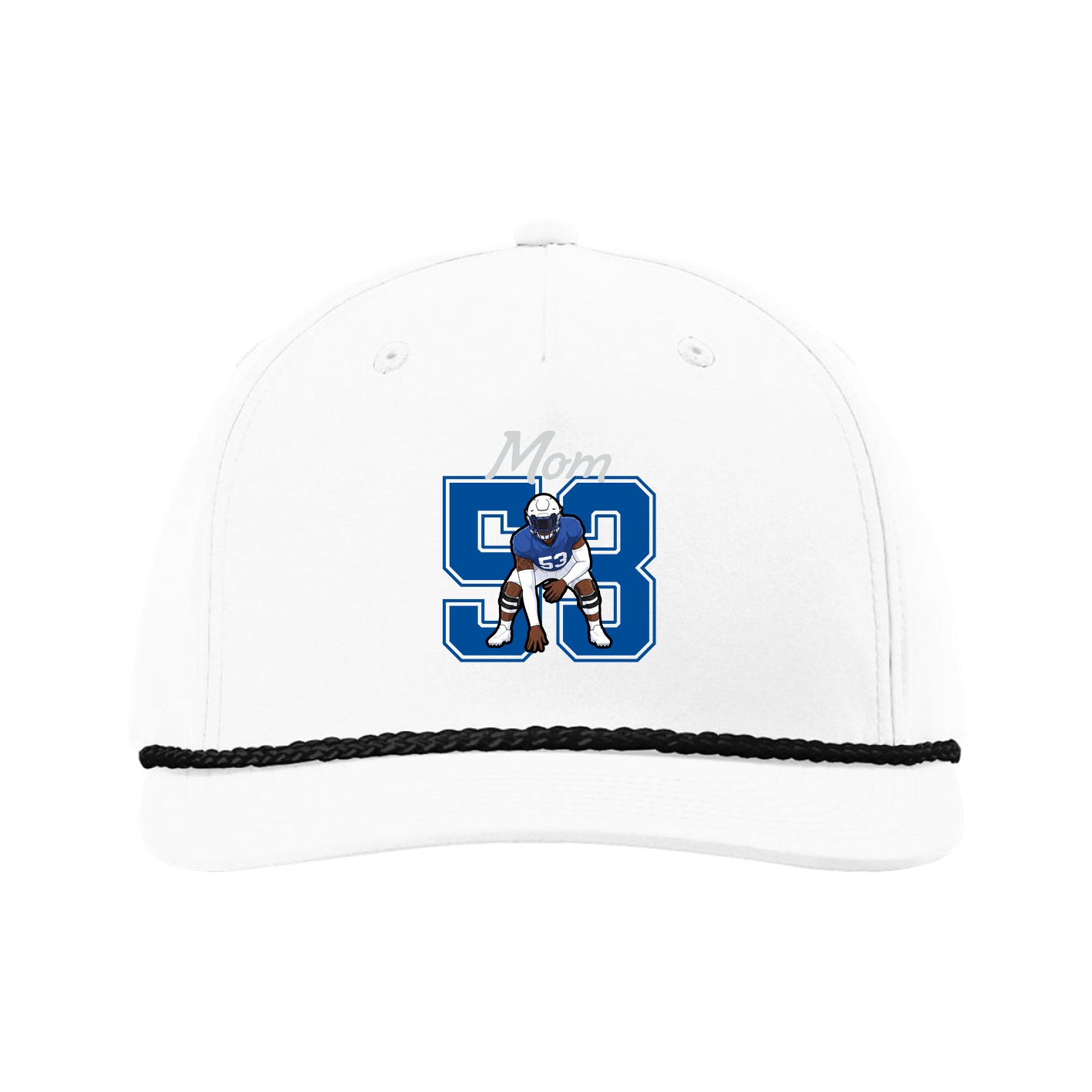 Five-Panel Classic Rope Cap — Mothers Day Shirsey in White